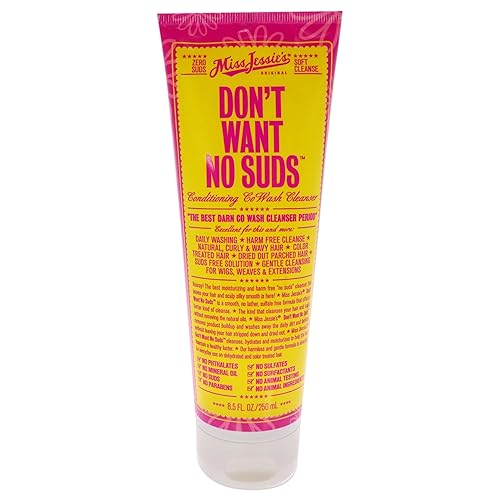 Miss Jessie's Dont Want No Suds Unisex Cleanser 8.5 oz Beauty & Personal Care Miss Jessie's
