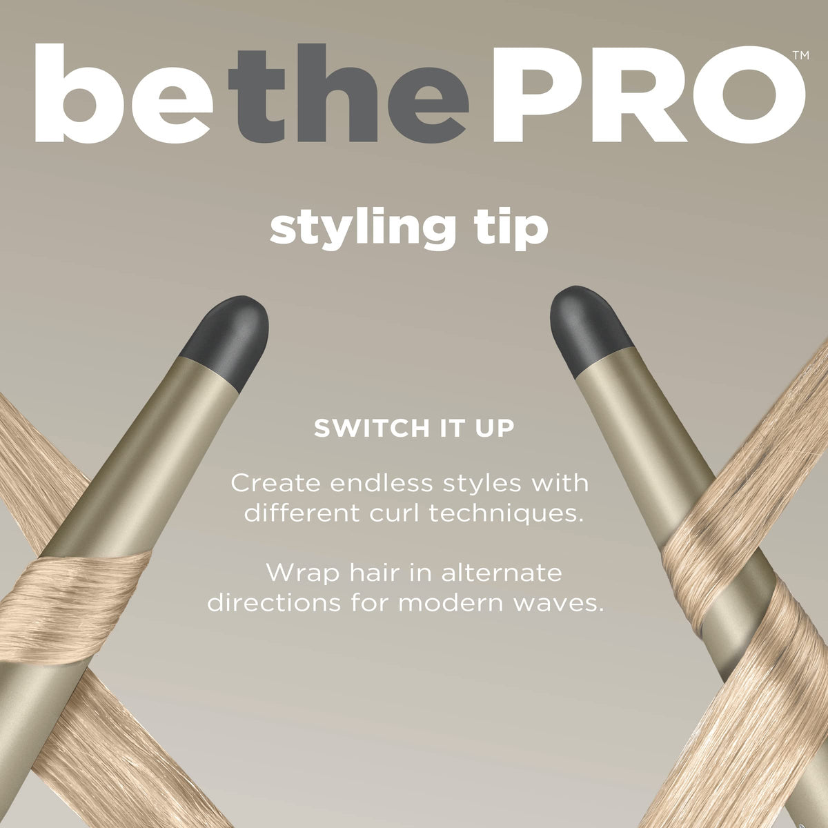 INFINITIPRO BY CONAIR Tourmaline Ceramic 1¼-Inch to ¾-Inch Tapered Curling Wand, Tapered Curling Wand Produces Beachy Waves, Dark Gray