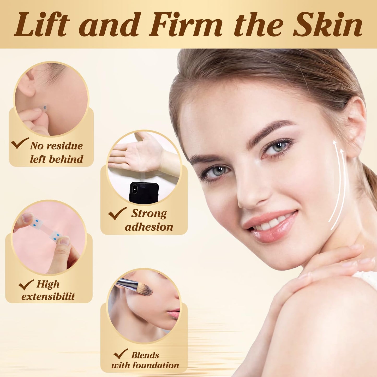 Face Tape Lifting Invisible,Neck Tape Lifting Invisible,Face Lift Tape,140PCS Face Tape Lifting Invisible Tightening Face Lifter Tape Facial Tape Beauty & Personal Care Lunafleur