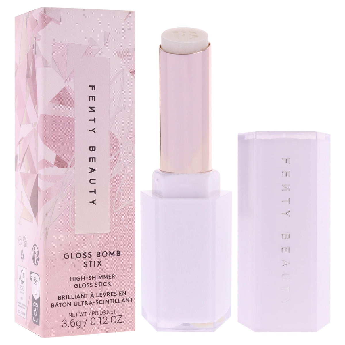 Gloss Bomb Stix Shimmer - How Many Carats by Fenty Beauty for Women - 0.12 oz Lipstick