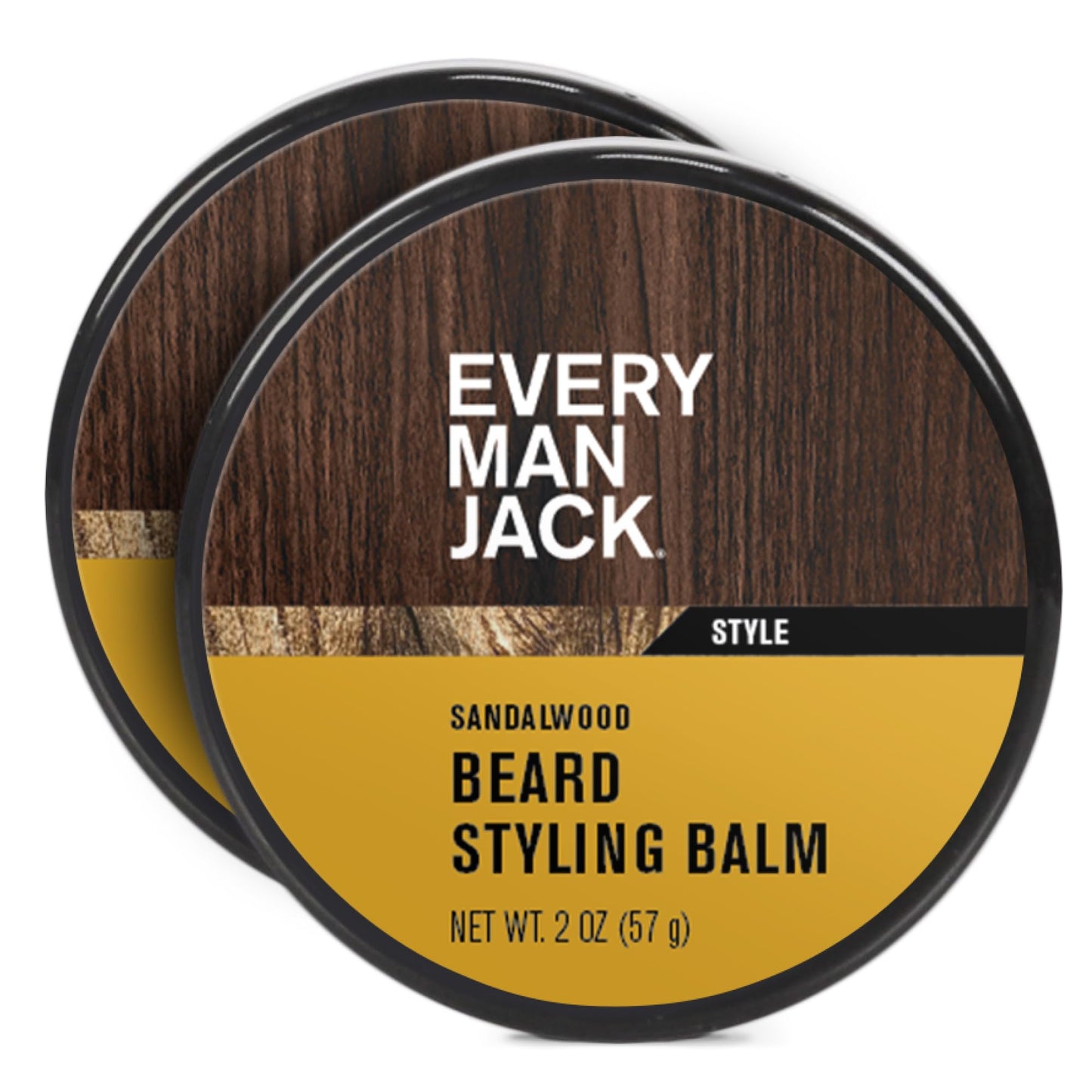 Every Man Jack Beard Styling Balm - Light Sandalwood Scent - Moisturize, Strengthen, & Style Your Beard - Medium Hold - Naturally Derived Ingredients Beauty and Personal Care Every Man Jack