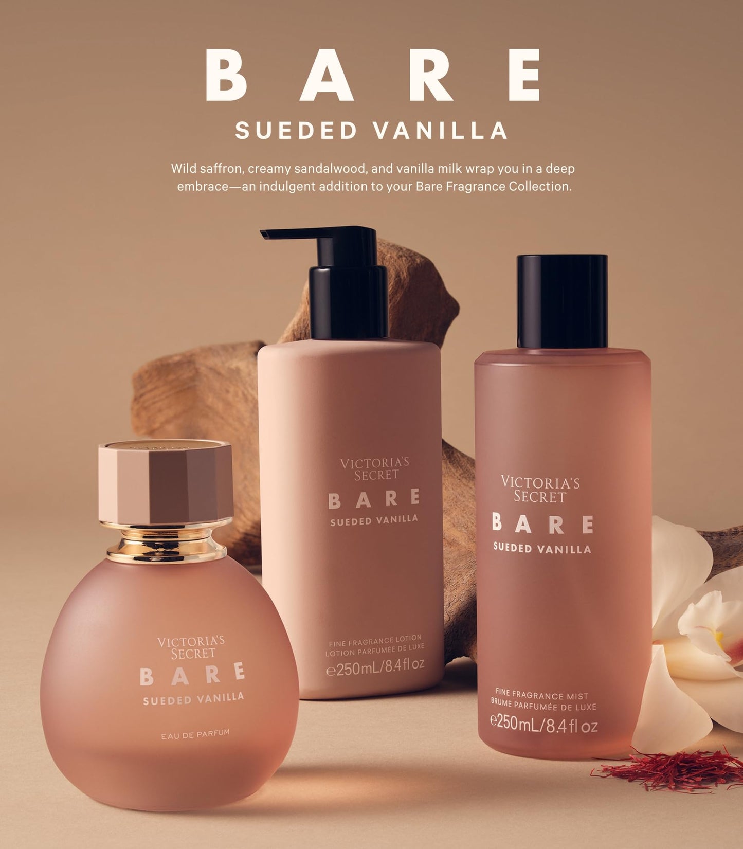 Victoria's Secret Bare Eau de Parfum, Sueded Vanilla - 3.4 fl oz Beauty & Personal Care Victoria's Secret
