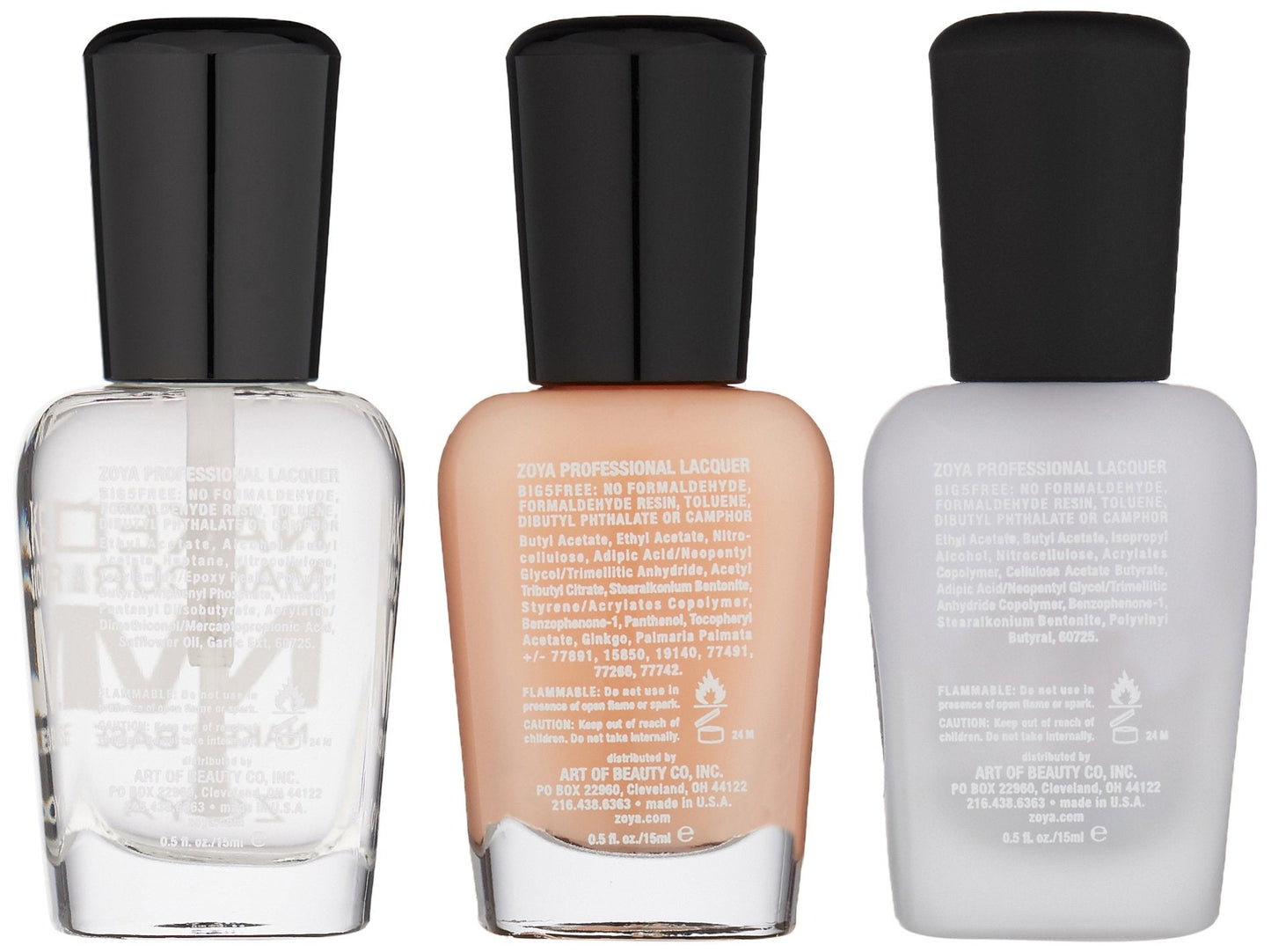 ZOYA Men's Starter Manicure Kit, 0.5 Fl Oz (Pack of 3) Beauty & Personal Care ZOYA