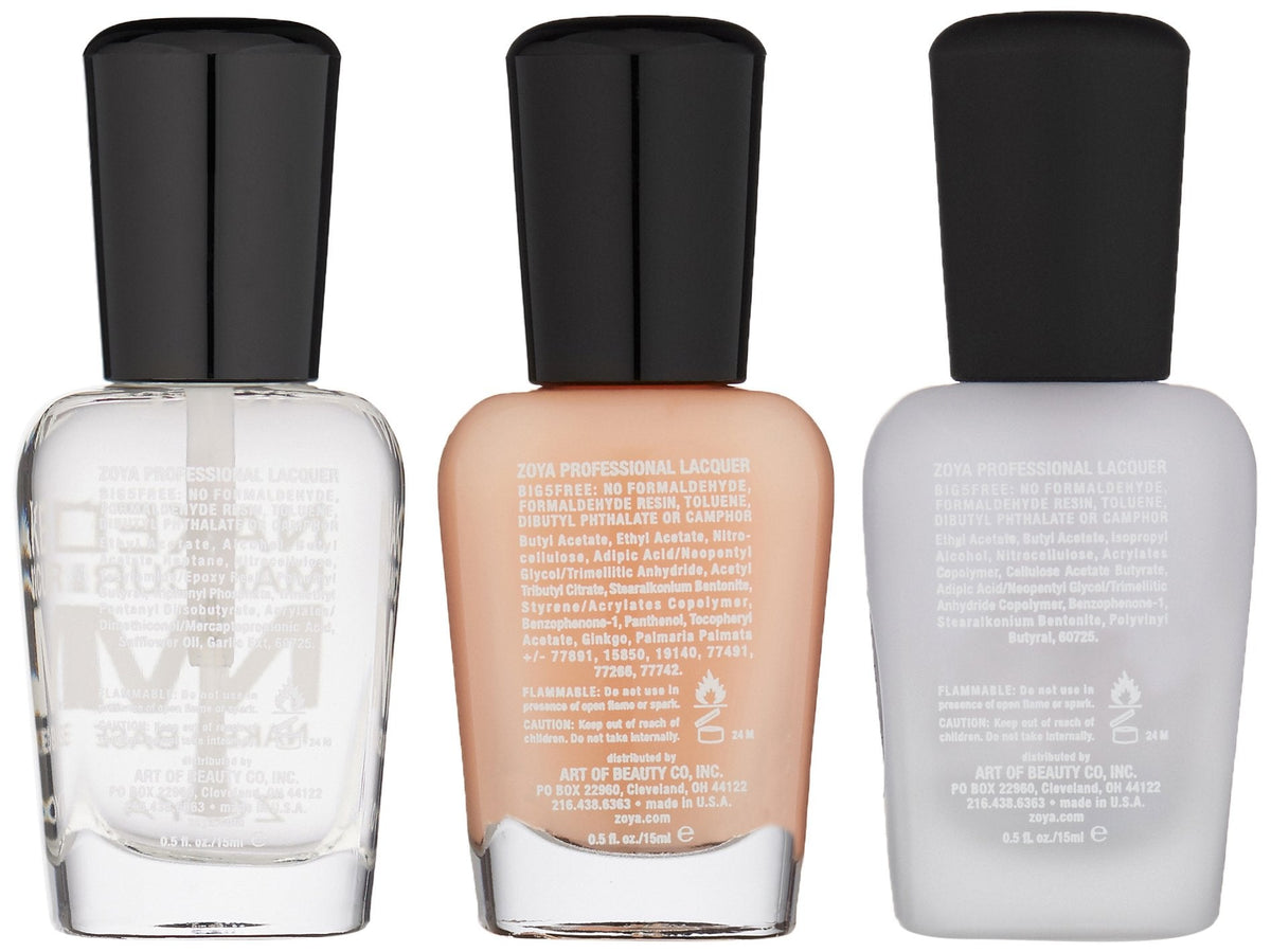 ZOYA Men's Starter Manicure Kit, 0.5 Fl Oz (Pack of 3) Beauty & Personal Care ZOYA