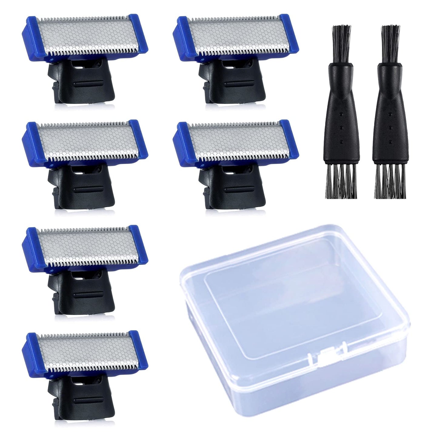Shaver Replacement Head 6PCS Compatible With Microtouch Solo 2PCS Shaver Clean Brush With Box (6PCS) Beauty and Personal Care ANROLA