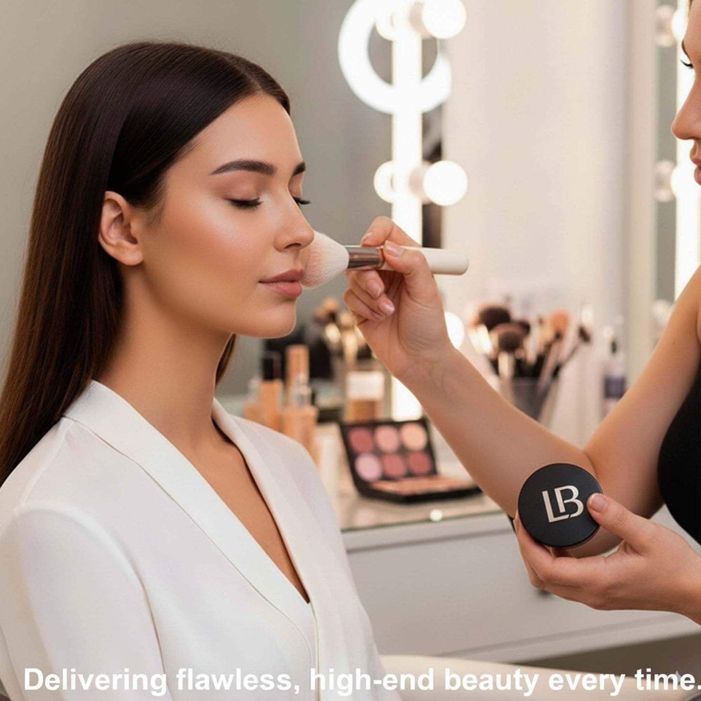 LB Powder Bronzer - Natural Matte Bronzer Powder for Face - Warm Tone Pressed for Contour & Highlight - Radiant Sun-Kissed Finish - Long-Lasting Vegan Beauty & Personal Care LB LAURA BARCELO