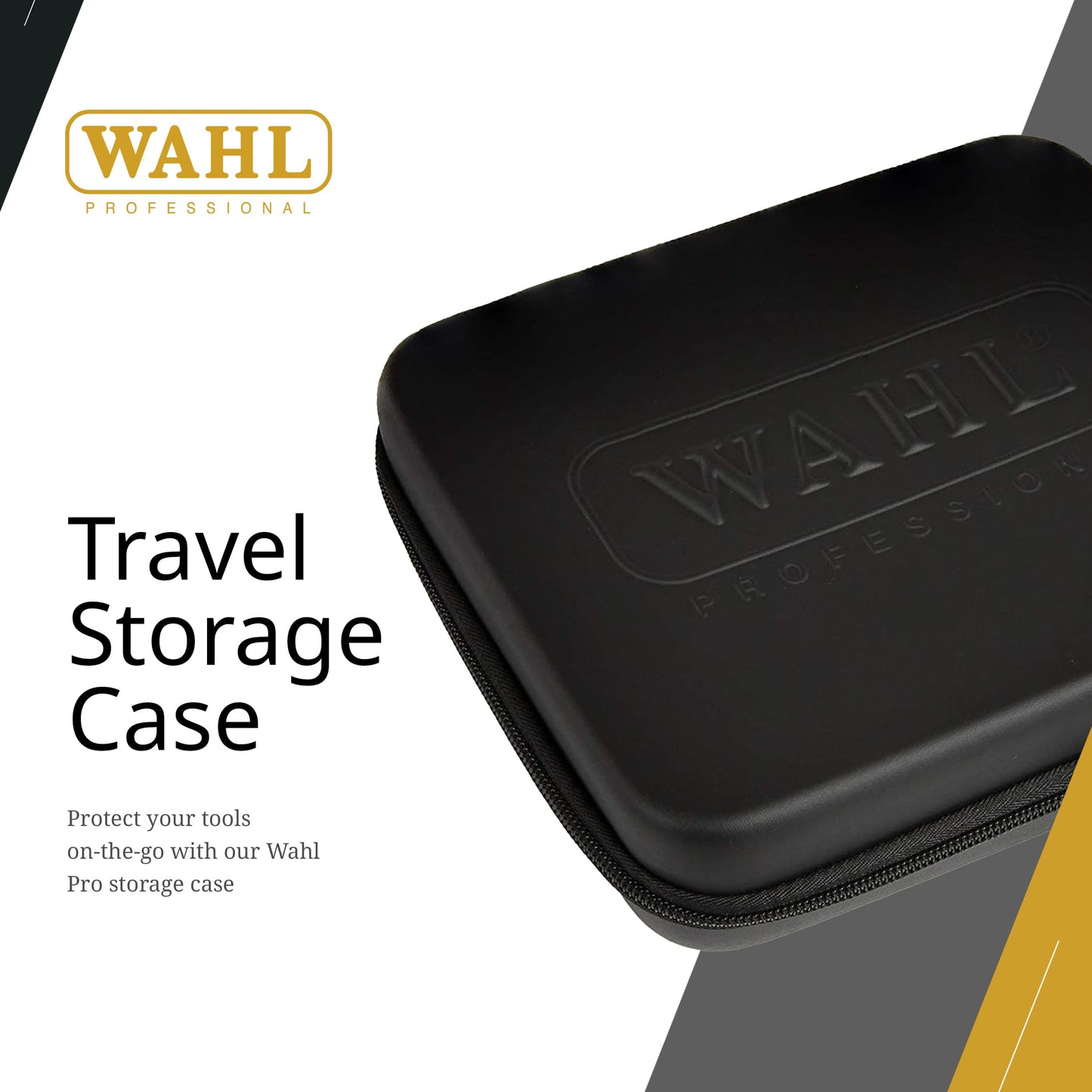 Wahl Professional Travel Storage Case Durable Compact With Secure Zipper For Grooming Tools Beauty & Personal Care Wahl Professional
