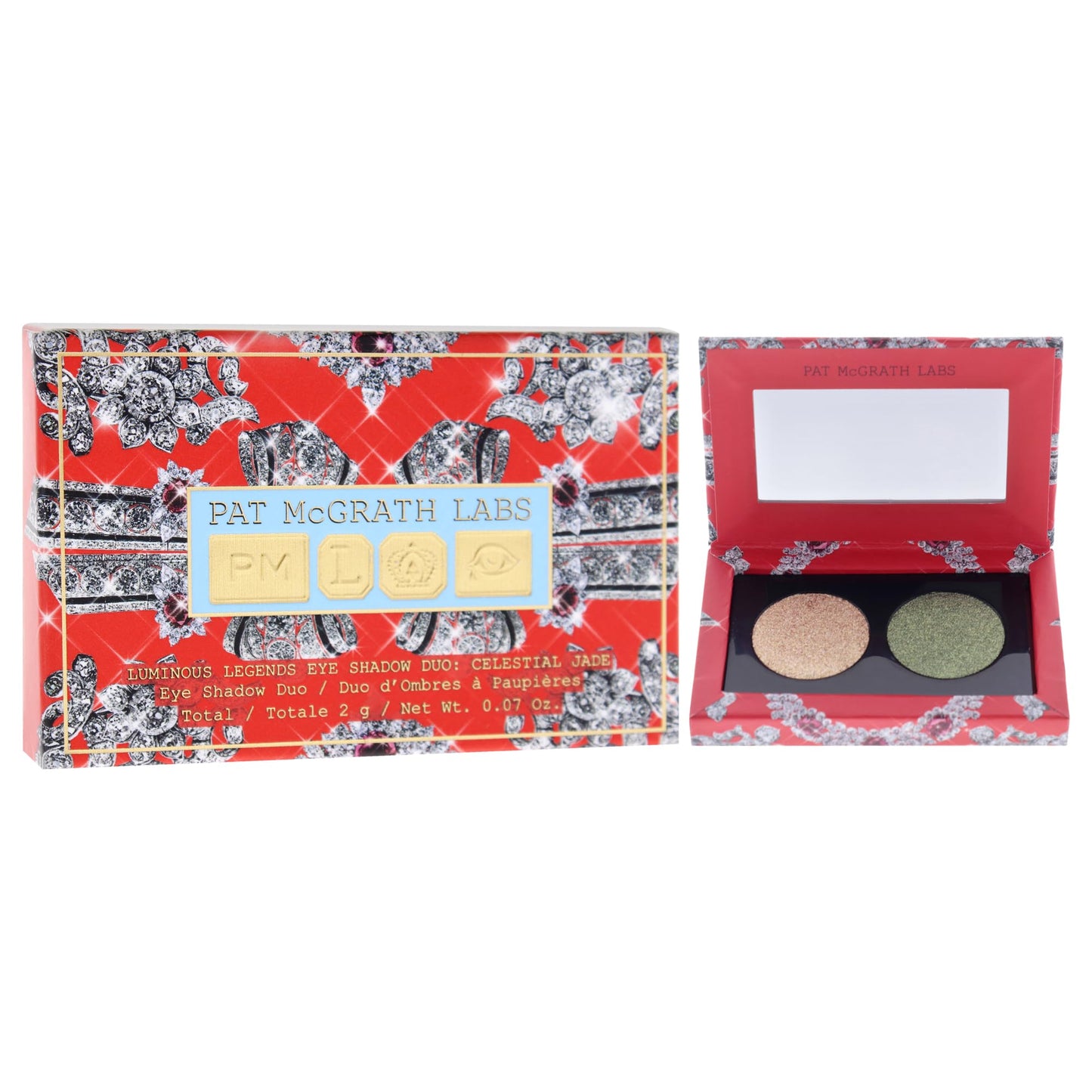 Pat Mcgrath Labs Luminous Legends Eye Shadow Duo - Celestial Jade for Women - 0.07 oz Eye Shadow Beauty & Personal Care Pat McGrath Labs