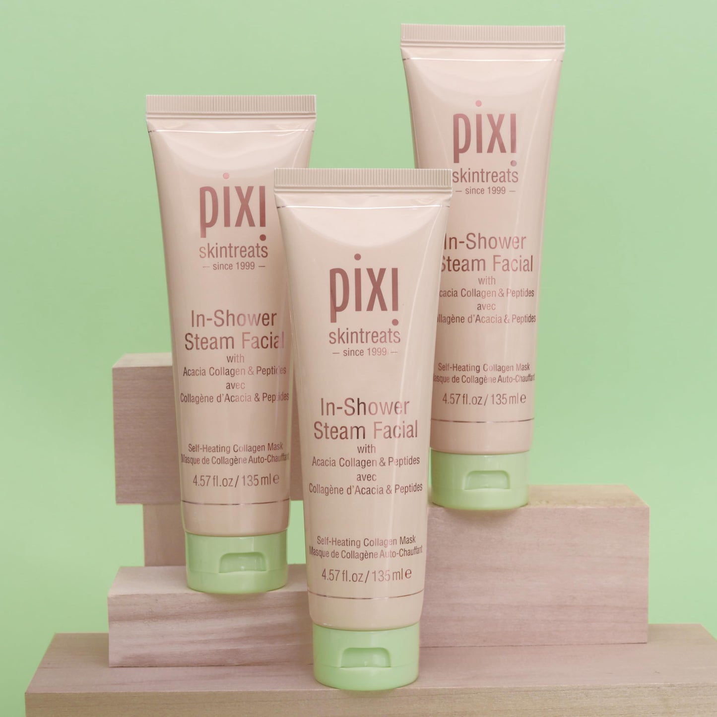 Pixi In-Shower Steam Facial | Gel-to Oil Cleanser for Radiant Skin | Deeply Nourishes, Softens & Tones | Self-heating for Use in Shower or Bath | 4.6 Beauty & Personal Care Pixi