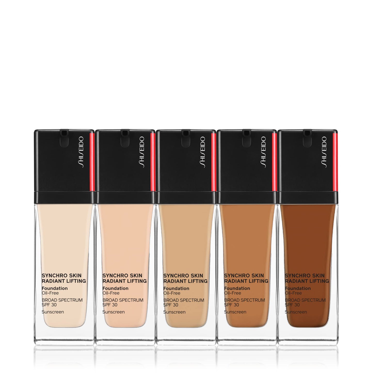 Shiseido Synchro Skin Radiant Lifting Foundation SPF 30, 440 Amber - 30 mL - Medium-to-Full, Buildable Coverage - 24-HR Hydration - Transfer, Crease Beauty & Personal Care Shiseido