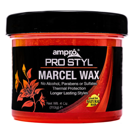 AmPro Marcel Wax - Gives All Hair Types Long Lasting Hold - Rinses Out Easily without Any Buildup or Residue and Protects Tresses from Heat Beauty & Personal Care AmPro
