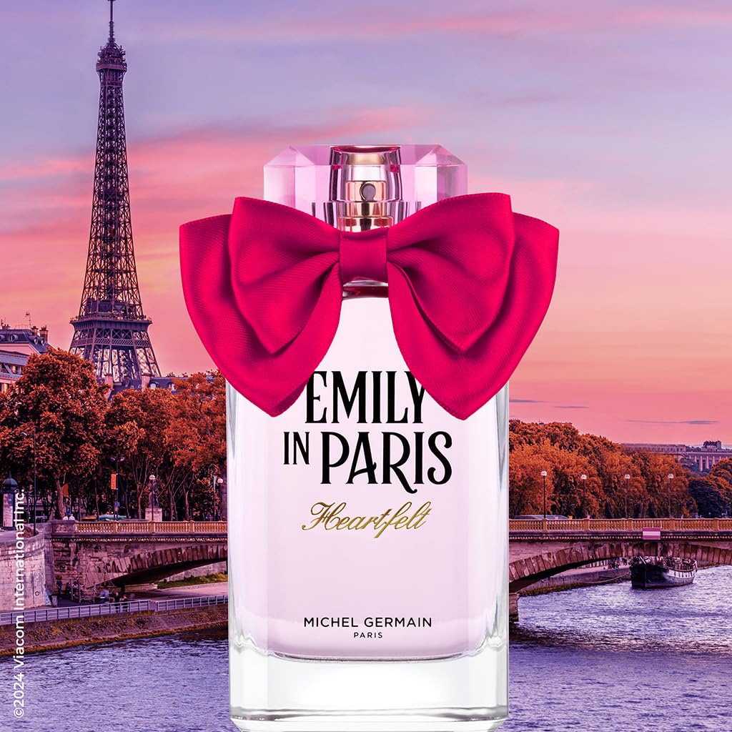 Michel Germain Emily in Paris Heartfelt Eau de Parfum Fragrance Spray, Feminine Gourmand Scent, Top Notes of Strawberry, Women's Perfume, 1 Fl Oz Beauty & Personal Care Michel Germain