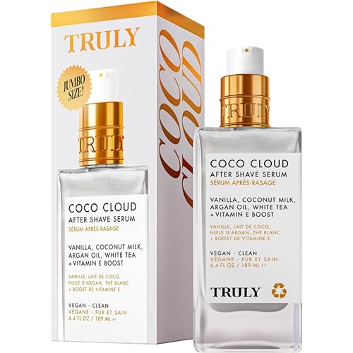 Truly Beauty Coco Cloud After Shave Serum | Hydrating Post-Shave Treatment with Coconut, Vanilla & Argan Oil | Soothes Razor Burn, Redness & Ingrowns Beauty & Personal Care Truly