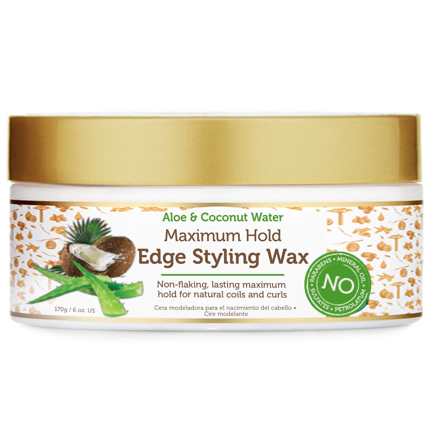 African Pride Moisture Miracle Maximum Hold Edge & Hair Styling Wax, Enriched with Aloe & Coconut, Controls Edges while Nourishing & Protecting Beauty & Personal Care African Pride