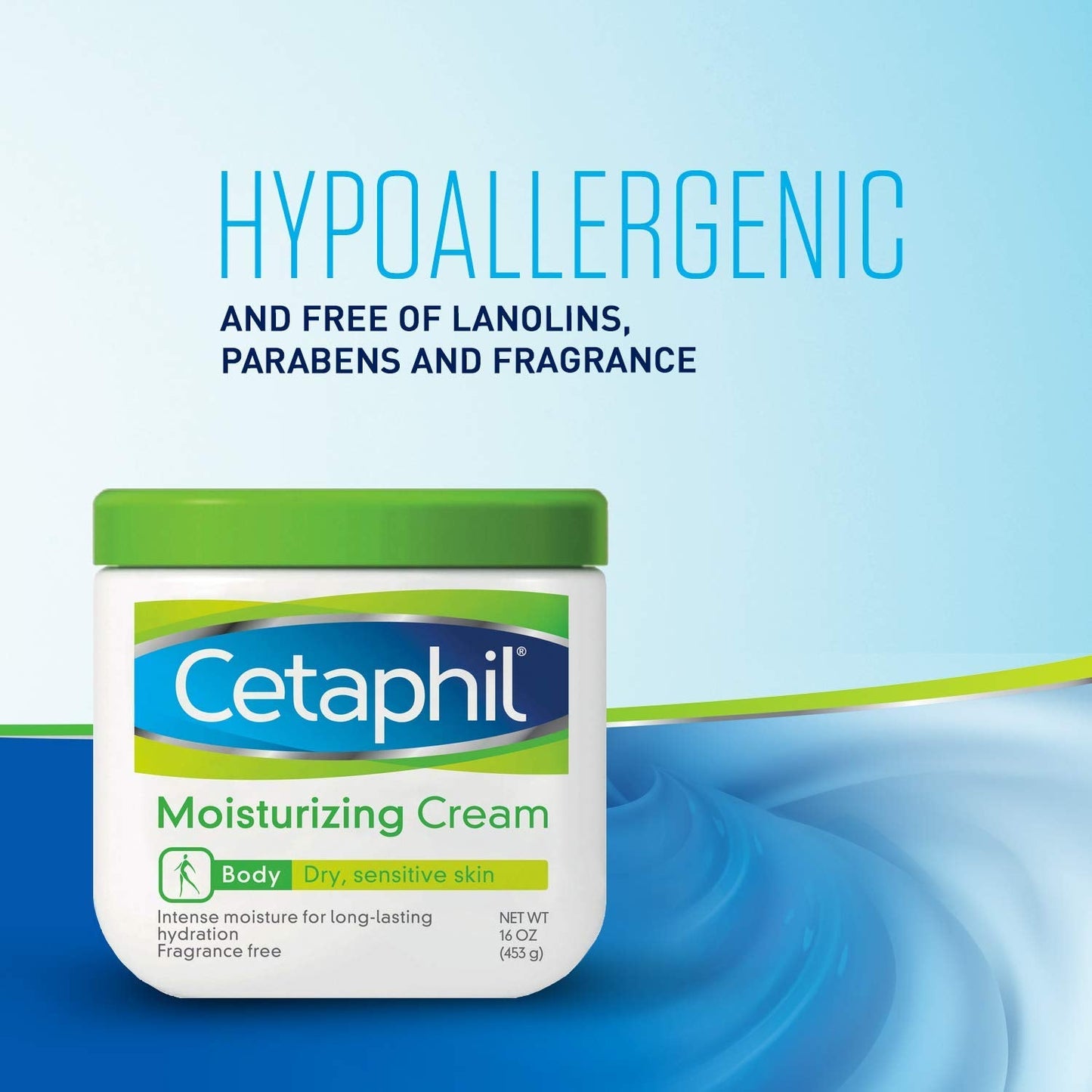 Cetaphil Moisturizing Cream for Dry/Sensitive Skin, Fragrance Free 16 oz (Pack of 2) Beauty & Personal Care Cetaphil