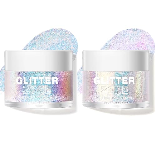 LANGMANNI Holographic Body Glitter Gel for Body, Face, Hair and Lip.Color Changing Glitter Gel Under Light. Vegan & Cruelty Free-1.35 oz (1# Golden Beauty & Personal Care LANGMANNI