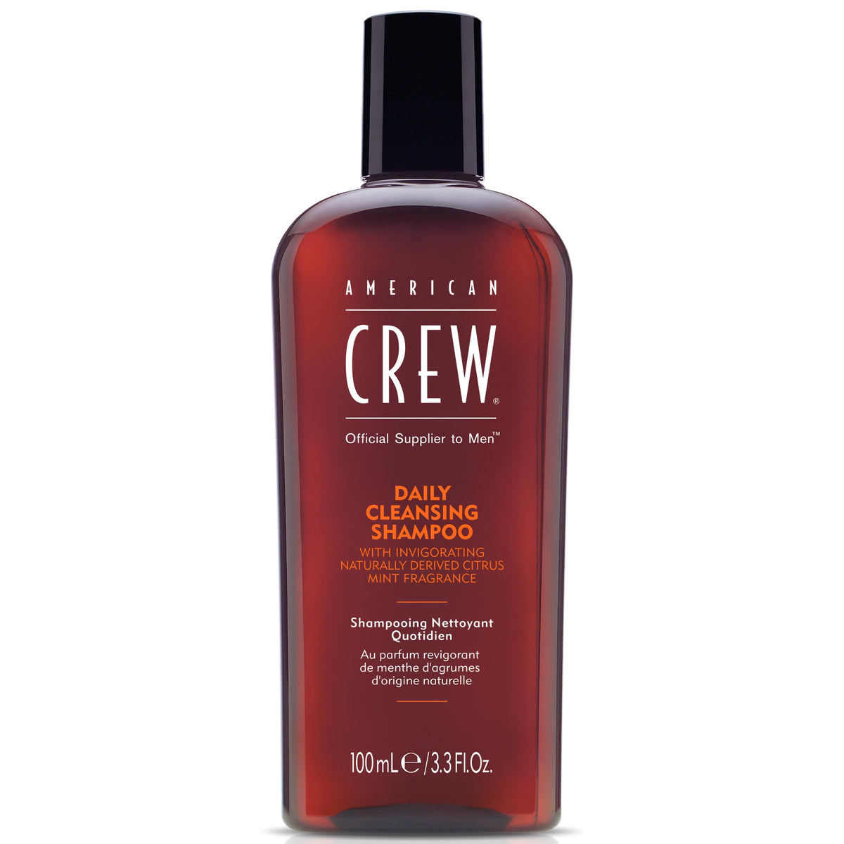 American Crew Men's Daily Cleansing Shampoo, Citrus Mint, 3.3 fl oz