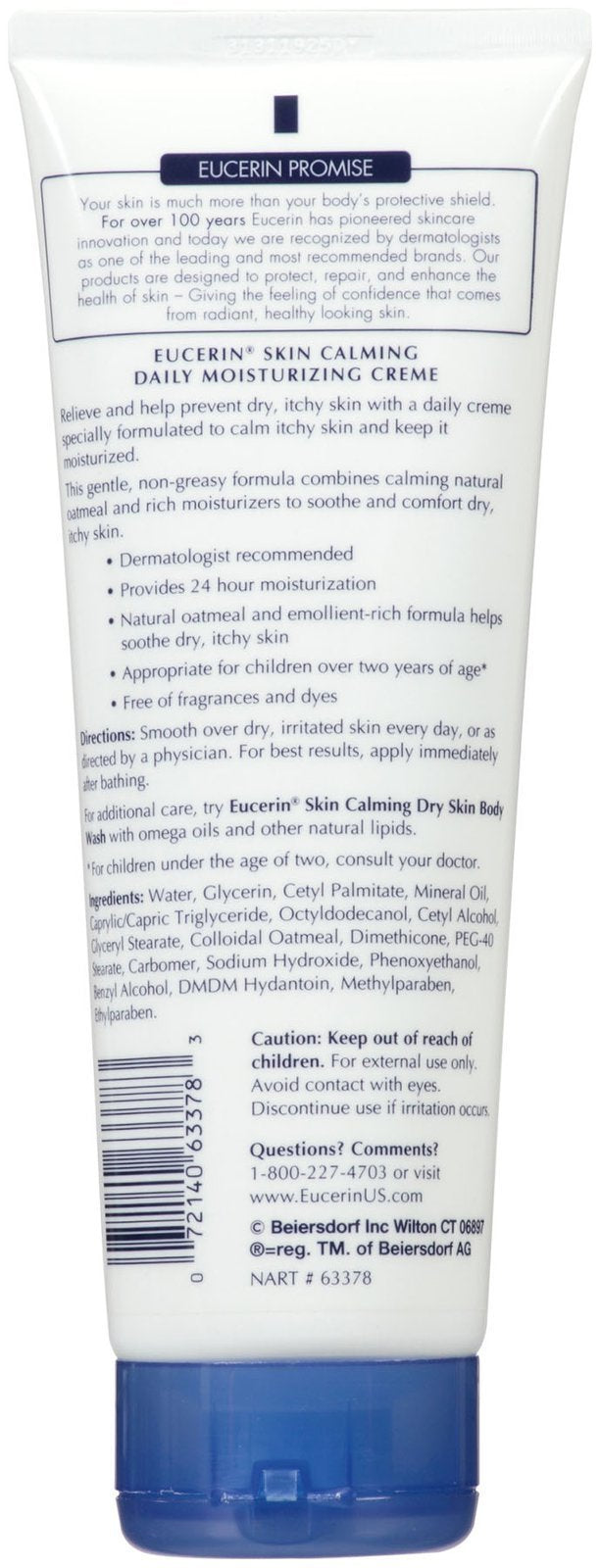 Eucerin Skin Calming, Fragrance Free Crème, 8 Oz Beauty & Personal Care Eucerin