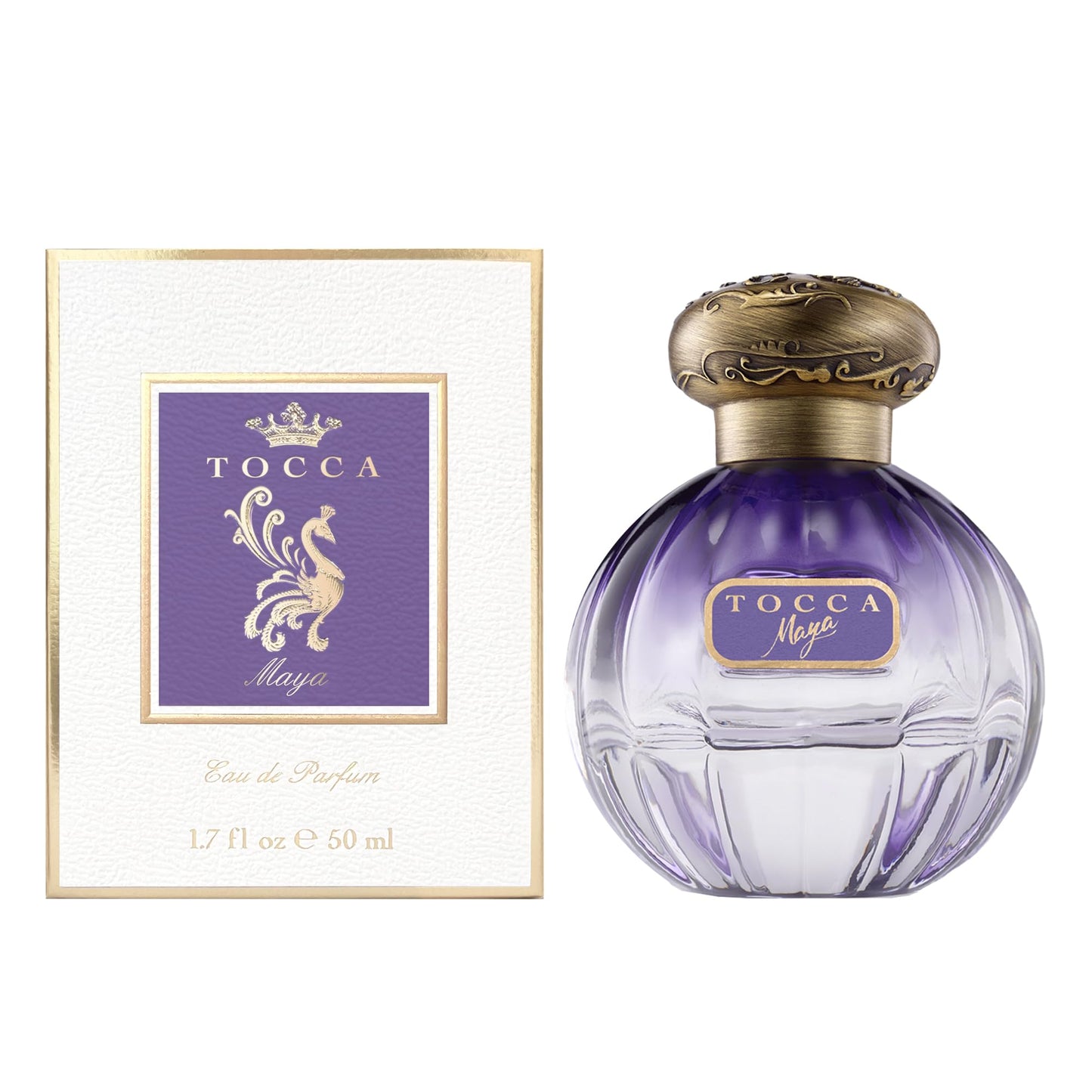 Tocca Women's Eau de Parfum, Maya Fragrance, 1.7oz (50 ml) - Warm Floral, Wild Iris, Blackcurrant, Patchouli Heart - Hand-Finished Bottle Beauty & Personal Care Tocca