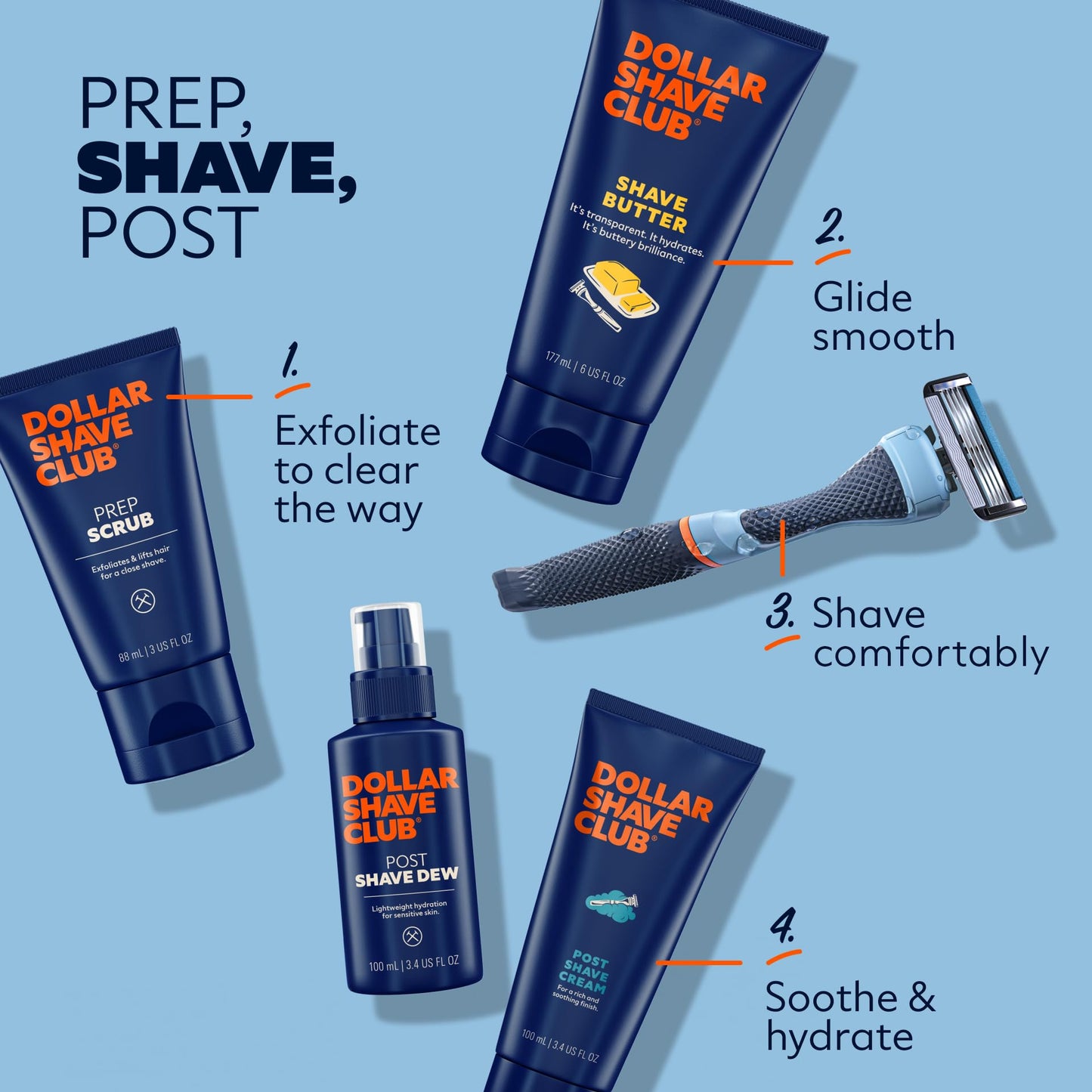 Dollar Shave Club | Shave Butter 2-Pack | For Sensitive Skin, A Translucent Shaving Cream & Gel Alternative, Designed For A Gentle Glide, Helps Beauty & Personal Care Dollar Shave Club