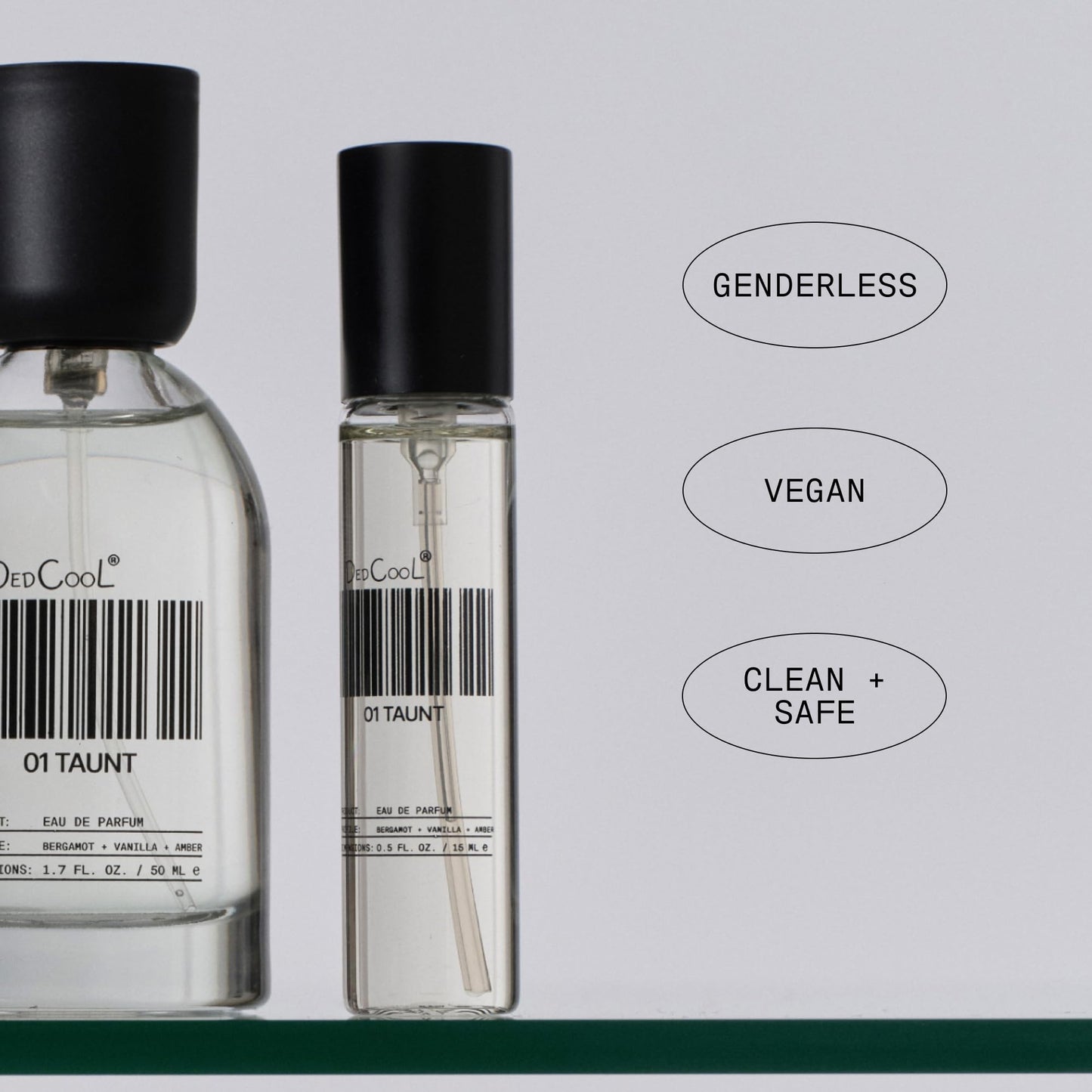 DedCool Eau de Parfum | 01 Taunt | Bergamot, Vanilla & Amber | Clean Unisex Fragrance | Non-Toxic, Vegan | Travel Size Perfume, 15 mL Beauty and Personal Care DedCool
