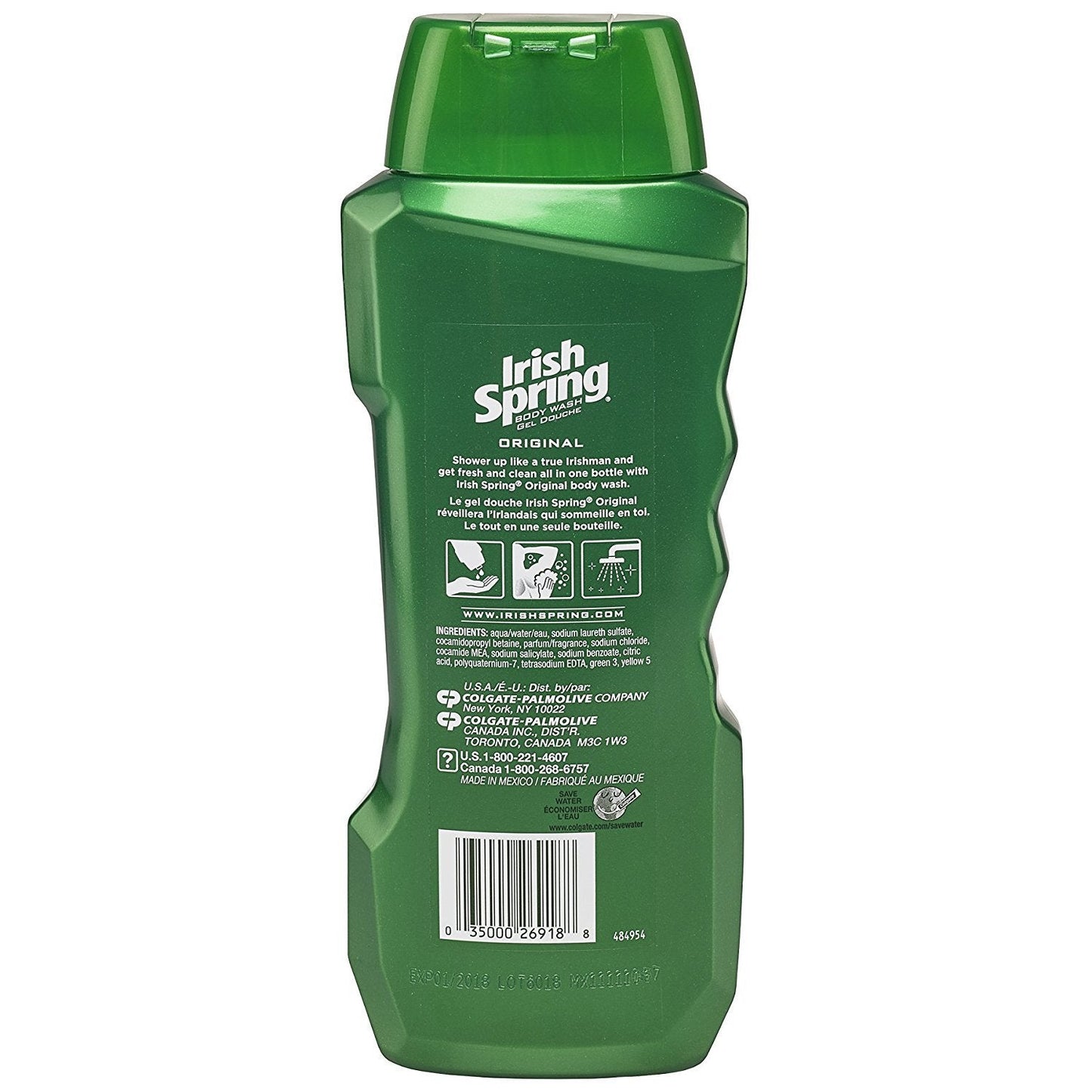 Irish Spring Body Wash, Original, 18 Fl Oz (Pack of 1) Beauty & Personal Care Irish Spring