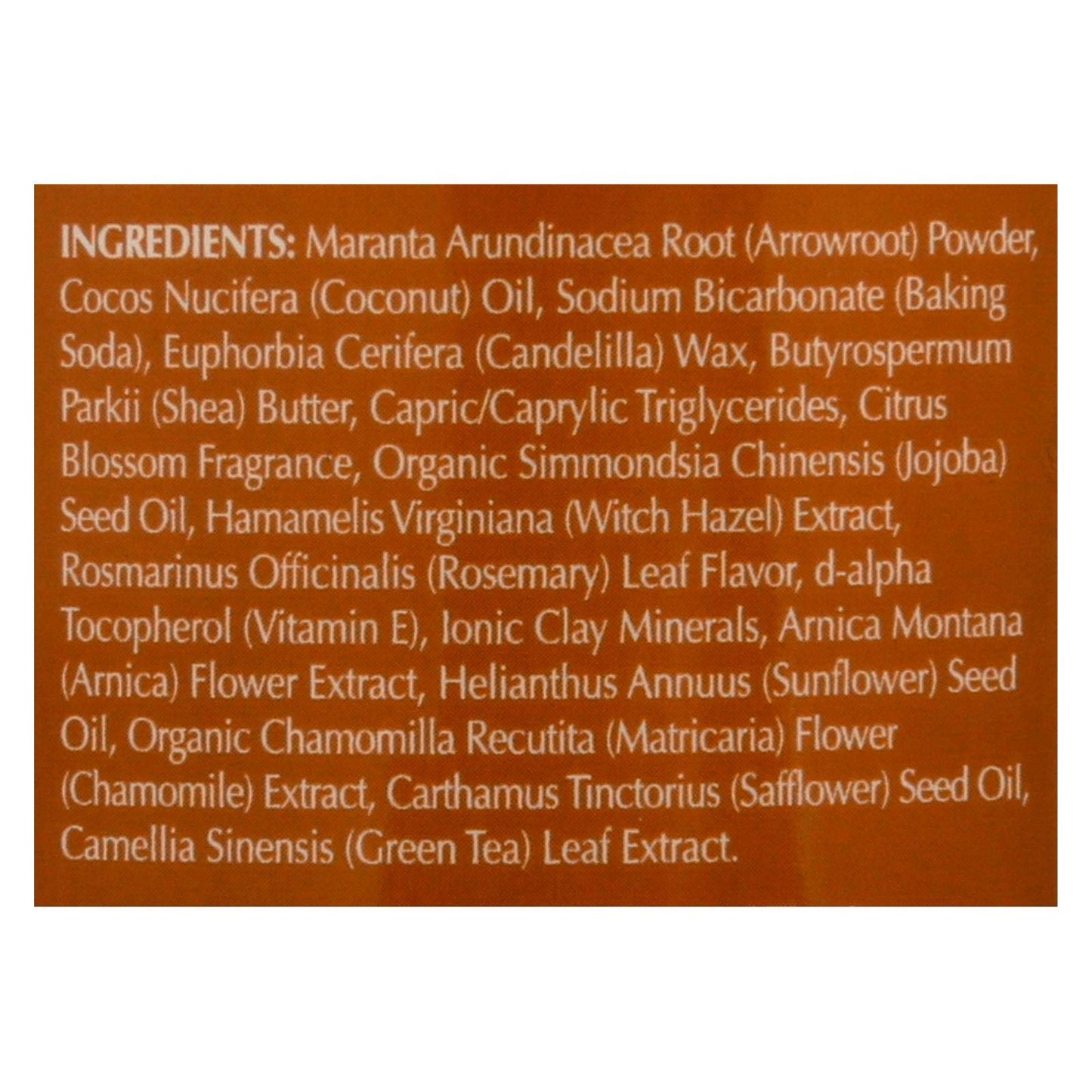 Zion Health Adama Minerals Clay Deodorant Citrus Blossom - 2.5 oz Beauty and Personal Care Adama Minerals