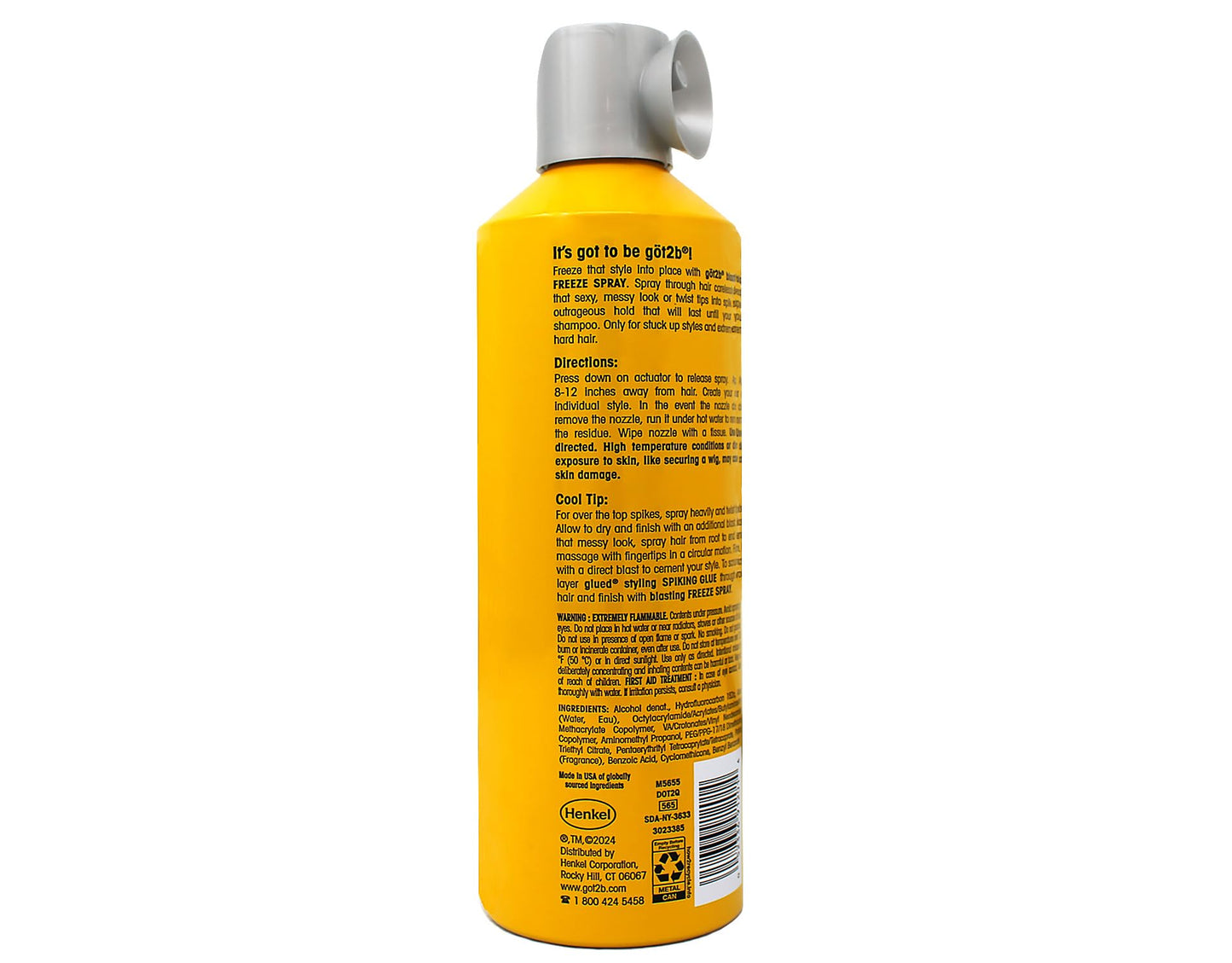 (6Pack) [GOT 2B] GLUED BLASTING FREEZE SPRAY SCREAMING HOLD FOR HAIR 12OZ Beauty & Personal Care Got2B
