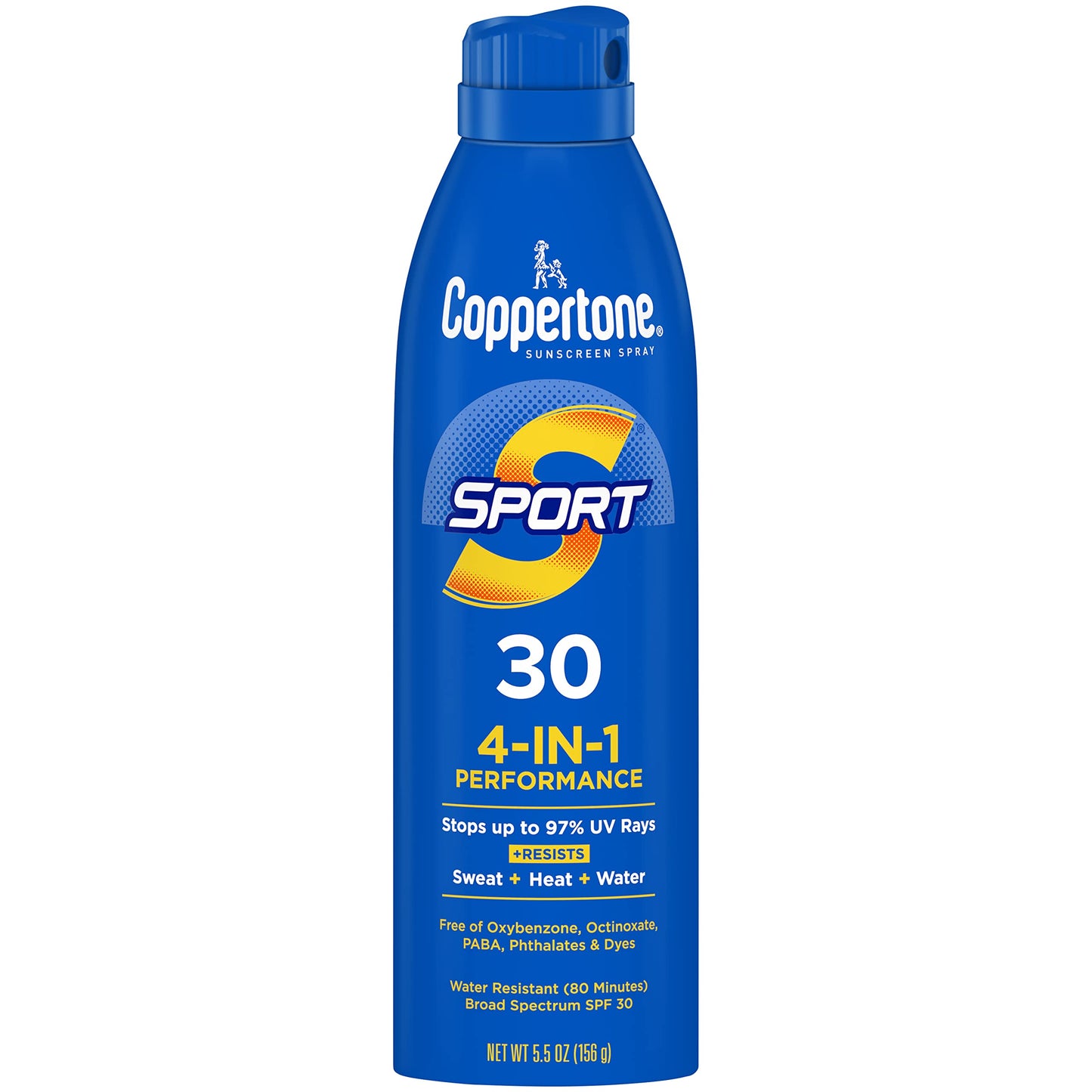 Coppertone Sport Sunscreen Spray SPF 30, Water Resistant Spray Sunscreen for Body, 5.5 Oz (Packaging May Vary) Beauty & Personal Care Coppertone
