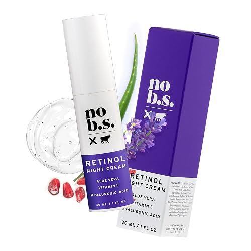No Bad Stuff - Retinol Cream for Face with Hyaluronic Acid & Vitamin E, Retinol, Wrinkle Cream & Spot Corrector, Vegan, Cruelty Free & Gluten Free Beauty & Personal Care NO B. S. NO BAD STUFF