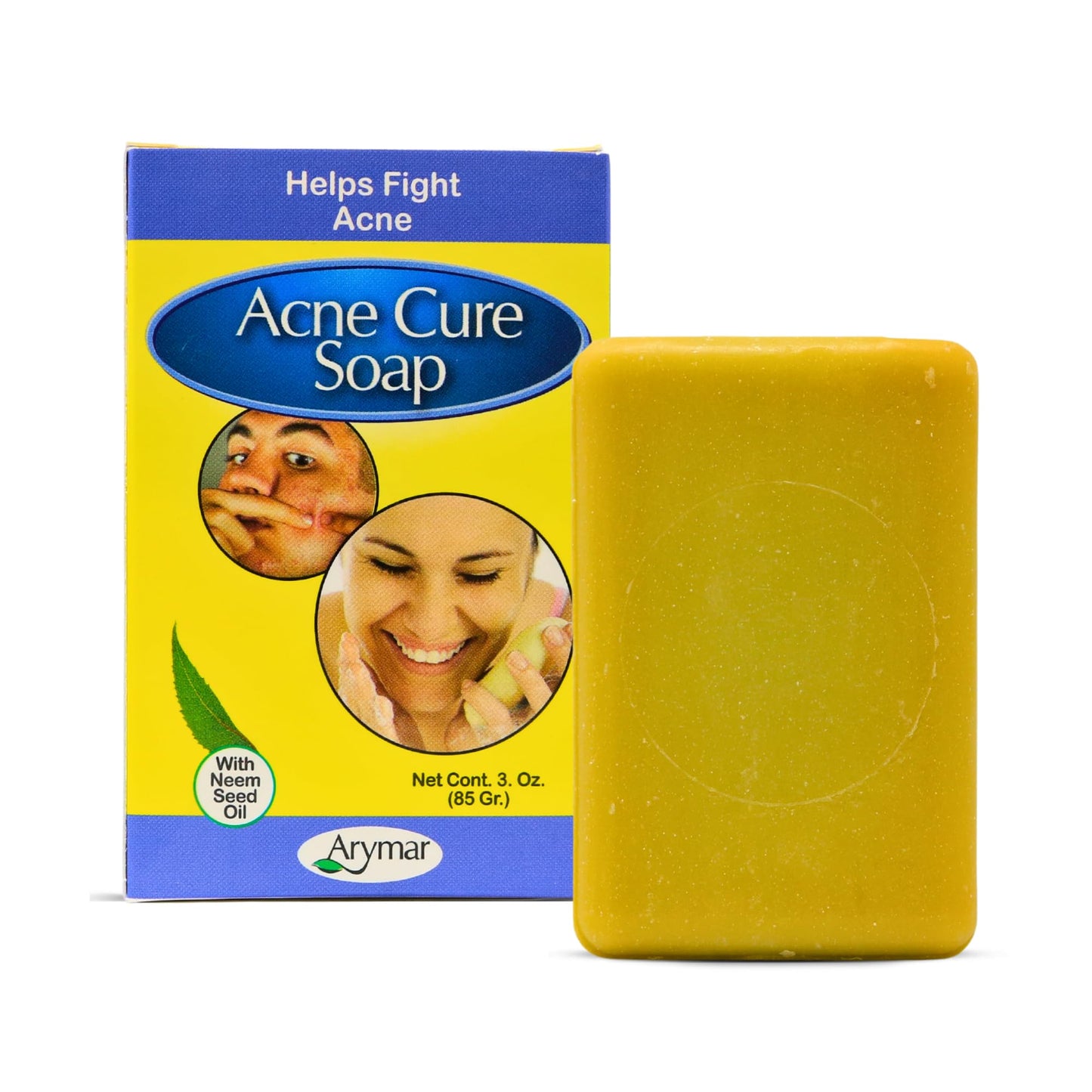 Arymar Acne Soap - Deep Cleansing Facial Soap for Clear Skin - 3 oz (85 gr) - For Cleaner, Fresher Skin Beauty & Personal Care Arymar