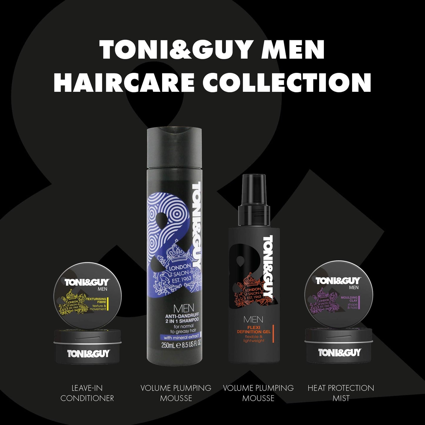 Men by Toni & Guy 2 In 1 Anti-Dandruff Shampoo & Conditioner 250ml Beauty & Personal Care TONI&GUY