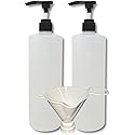 32oz (1 quart) Refillable Empty Pump Bottle Soap Dispensers for Hand Soap, Shampoo, Shower Gel, Body Wash and Lotion, BPA-Free HDPE Plastic Beauty & Personal Care Earth's Essentials