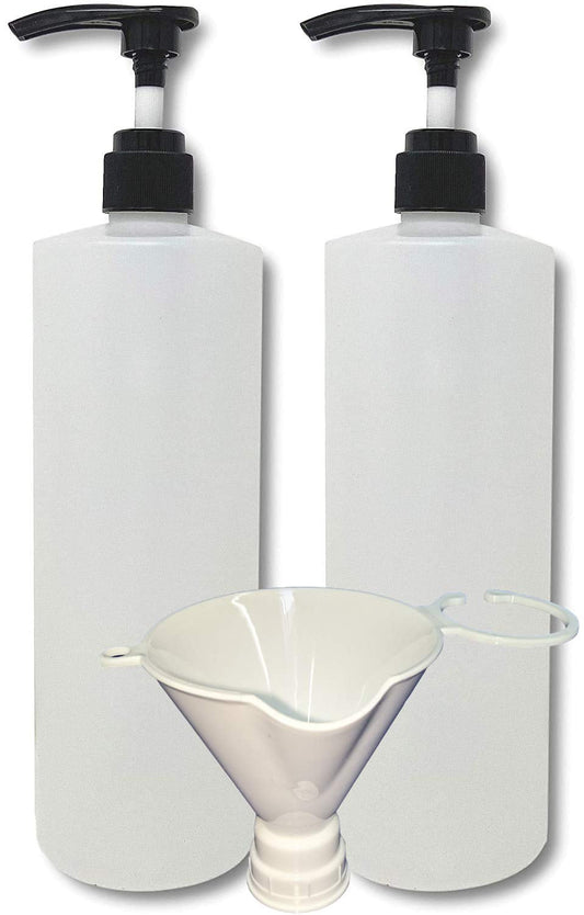 32oz (1 quart) Refillable Empty Pump Bottle Soap Dispensers for Hand Soap, Shampoo, Shower Gel, Body Wash and Lotion, BPA-Free HDPE Plastic Beauty & Personal Care Earth's Essentials