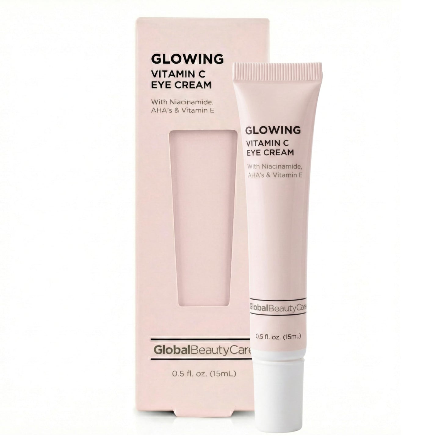 Global Beauty Care Glowing Vitamin C Eye Cream - Radiant Under Eye Treatment to Support Smooth Looking Skin with Niacinamide, AHA & Vitamin E Beauty & Personal Care Global Beauty Care