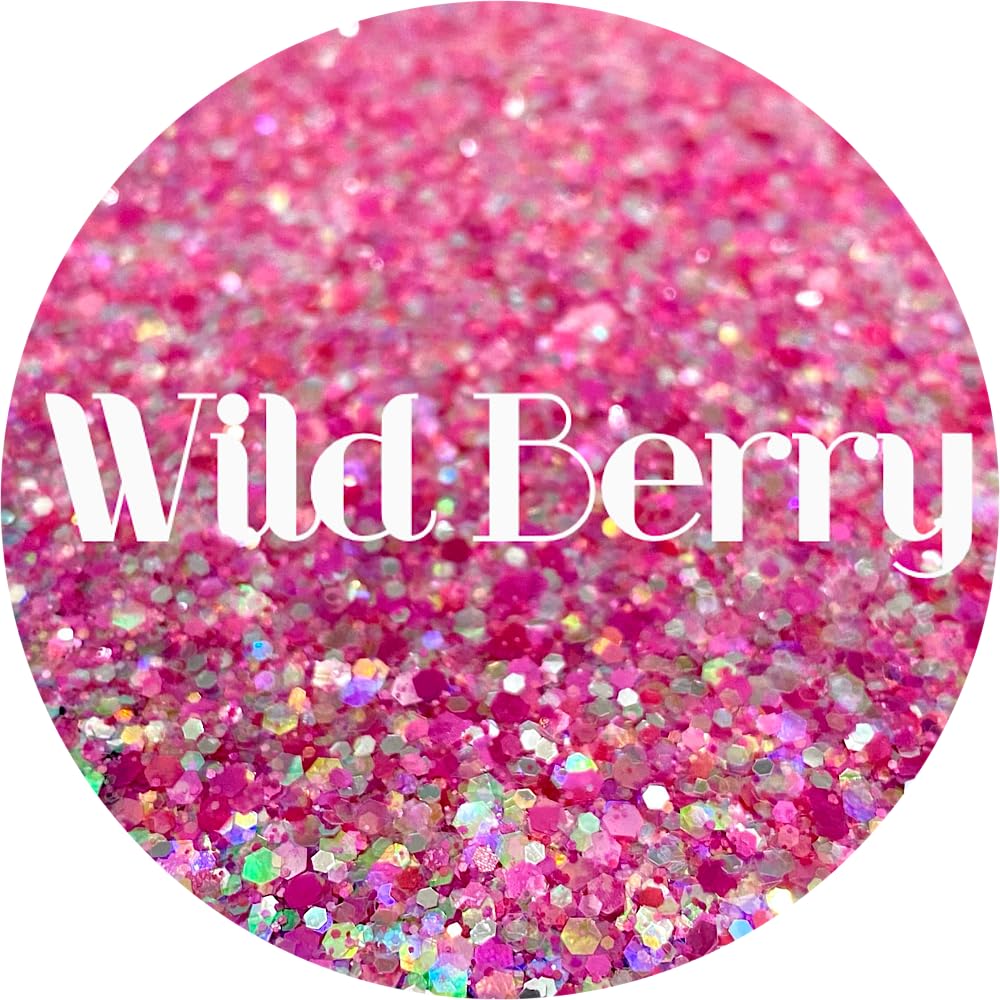Pink Polyester Glitter | Craft Glitter | Glitter for Arts & Crafts | Tumblers | Cosmetics | Nails | Epoxy Resin Art | Slime | DIY | Body Glitter | 1 Beauty & Personal Care Glitter Heart Co.