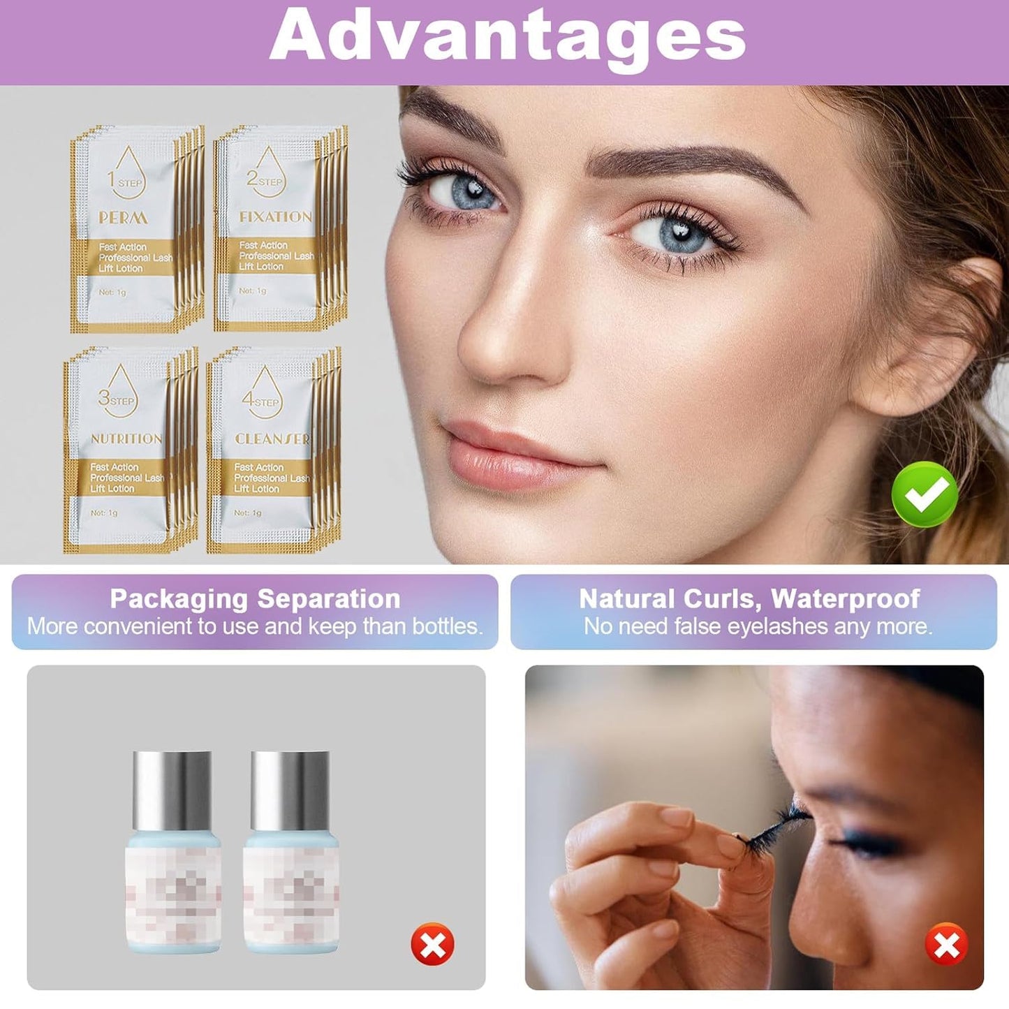 Lash Lift Kit, Eyelash Perm Kit, 5 Sets Lash Perm Kit Eyelash Lift Kit, Eyebrow Lamination Easy for Beginner, Professional Eyelash Curling Lash… Beauty & Personal Care Siripine