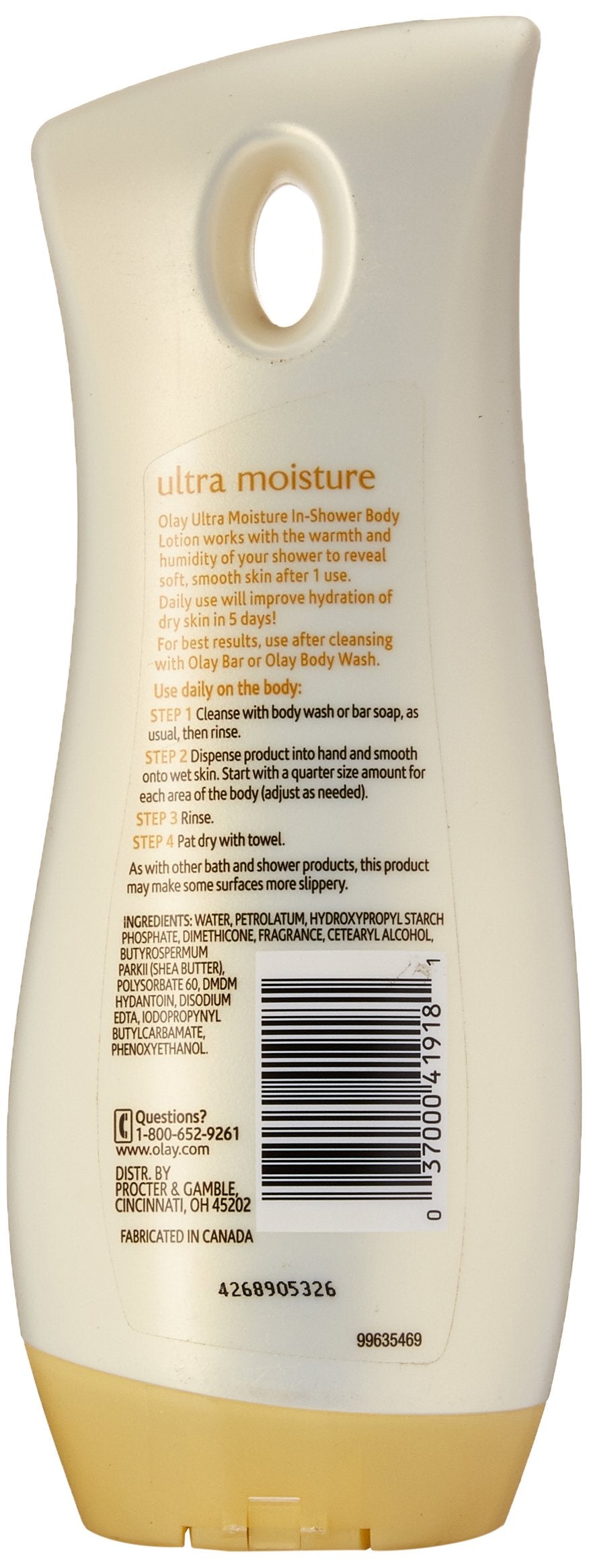 Olay Body Ultra Moisture In-Shower Body Lotion with Shea Butter, 15.2 oz. Beauty & Personal Care Olay