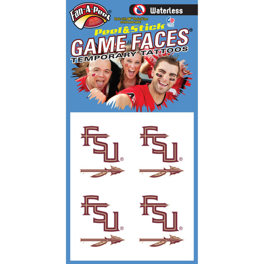 Fan-A-Peel Florida State Seminoles Waterless Temporary Peel & Stick Tattoo