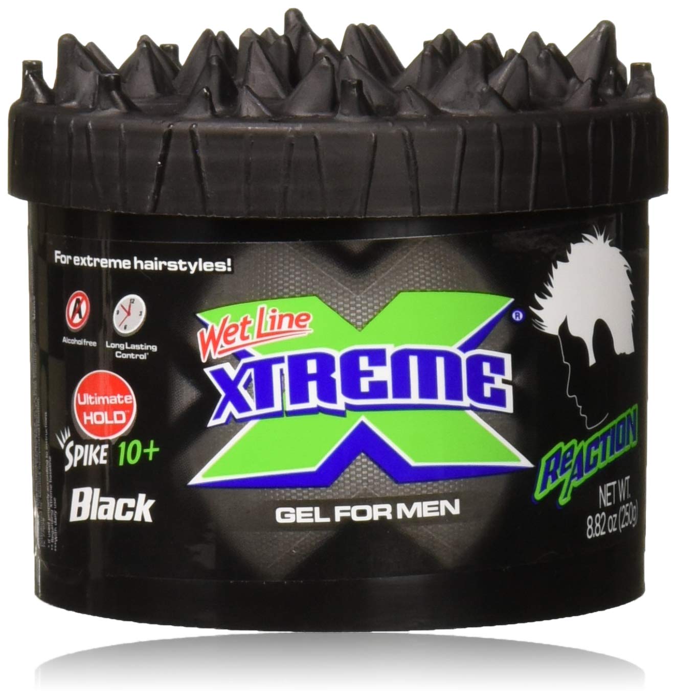 Wet Line Xtreme Reaction Black Ultimate Hold Gel, 8.8 Ounce Beauty & Personal Care Wetline