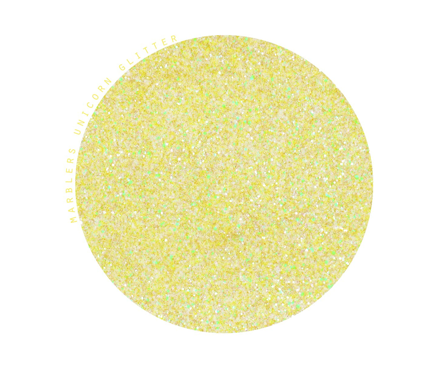 MARBLERS Holographic Glitter [Unicorn Yellow] 3oz (85g) | Fine | Non-Toxic, Vegan, Cruelty-Free | Face, Body, Eyeshadow, Hair, Festival, Party Makeup Beauty & Personal Care MARBLERS