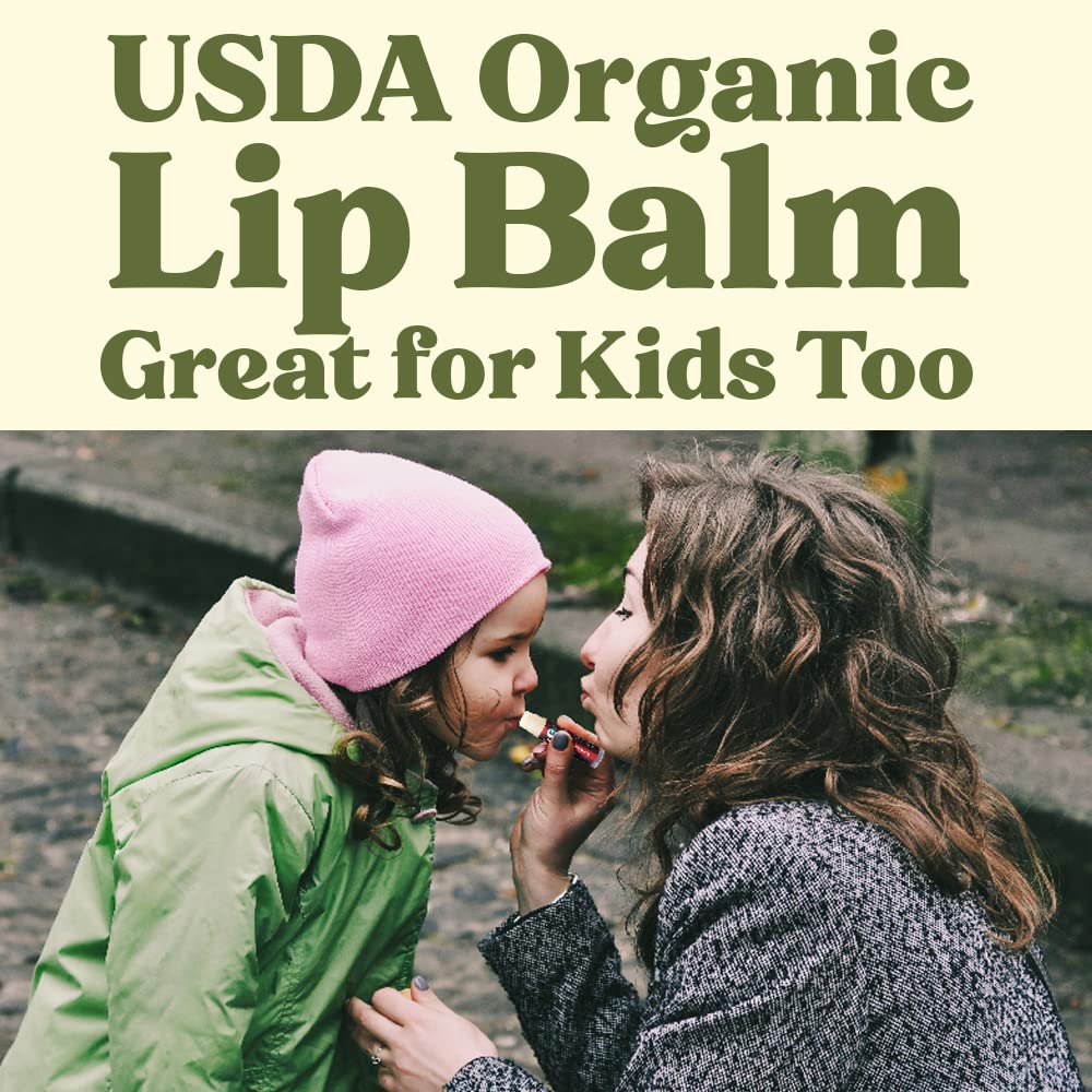 SPF Lip Balm 4-Pack by Earth's Daughter - Lip Sunscreen, SPF 15, Organic Ingredients, Coconut Flavor, Beeswax, Coconut Oil, Vitamin E Beauty and Personal Care Earth's Daughter