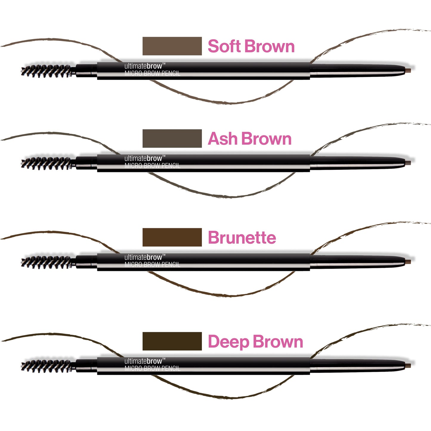 wet n wild Ultimate Brow Micro Eyebrow Retractable Pencil, Brunette, Ultra Fine 1.5mm Tip, Draws Tiny Brow Hairs Beauty & Personal Care wet n wild