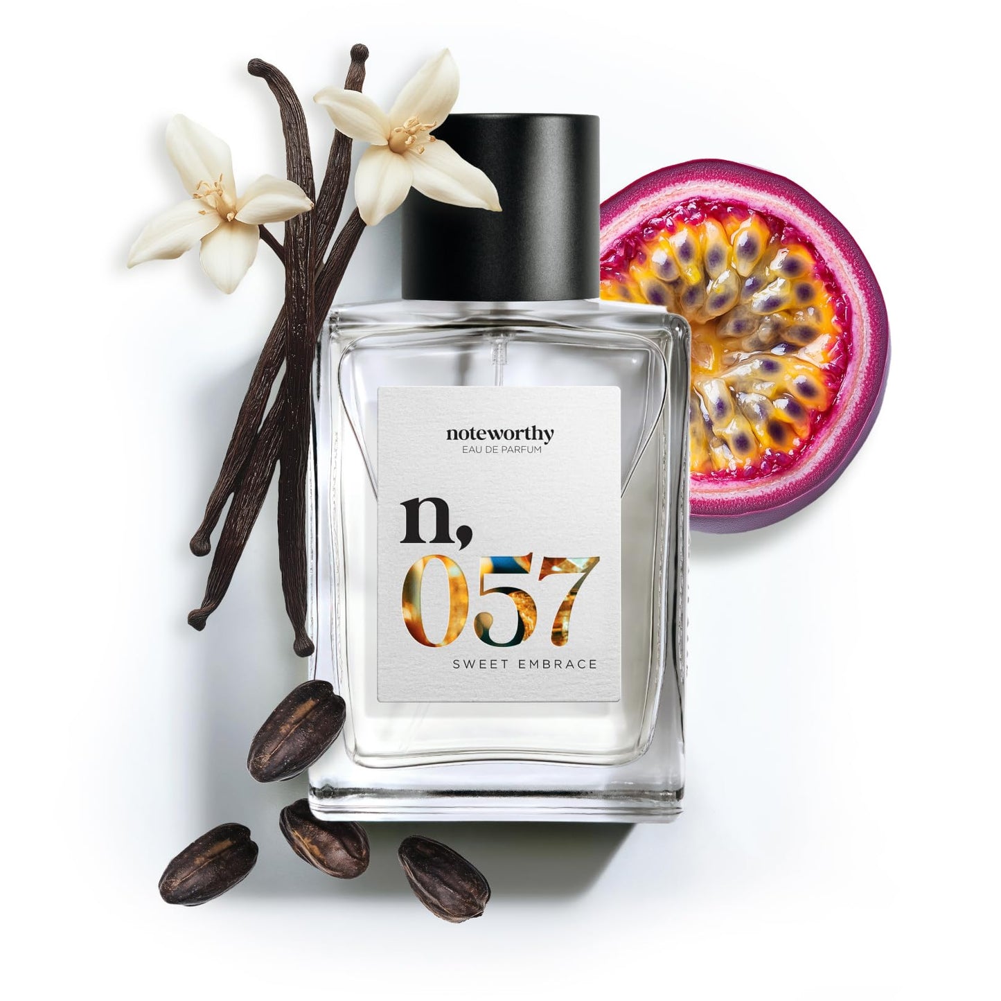 Noteworthy n,057 Sweet Embrace Eau De Parfum - Vanilla, Passionfruit, Tonka Bean | Sophisticated, Warm Fragrance for Any Occasion | Long-lasting Beauty & Personal Care Noteworthy