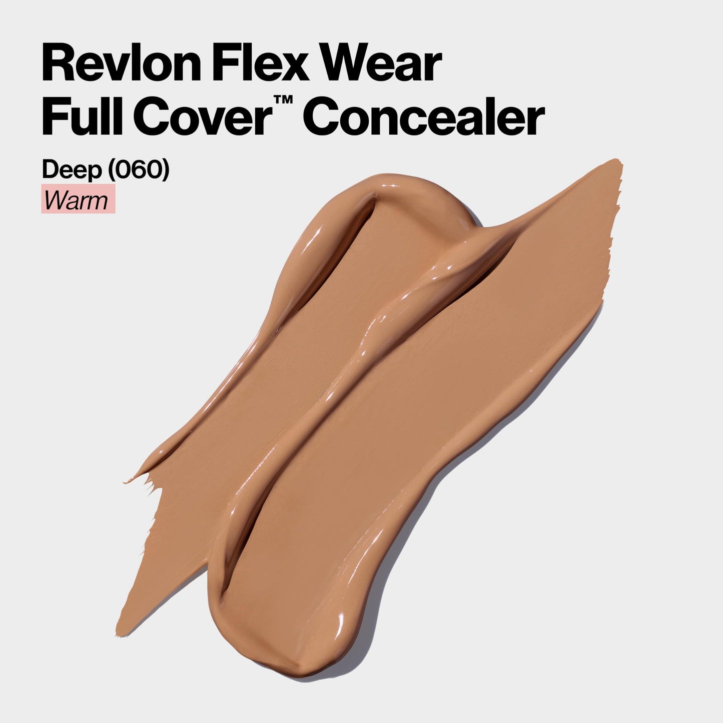 Revlon ColorStay Flex Wear, Full Cover Non-Creasing Concealer, Infused with Hyaluronic Acid & Vitamin E, Flexible Longwear, 060 Deep, 0.34 Fl Oz Beauty & Personal Care REVLON