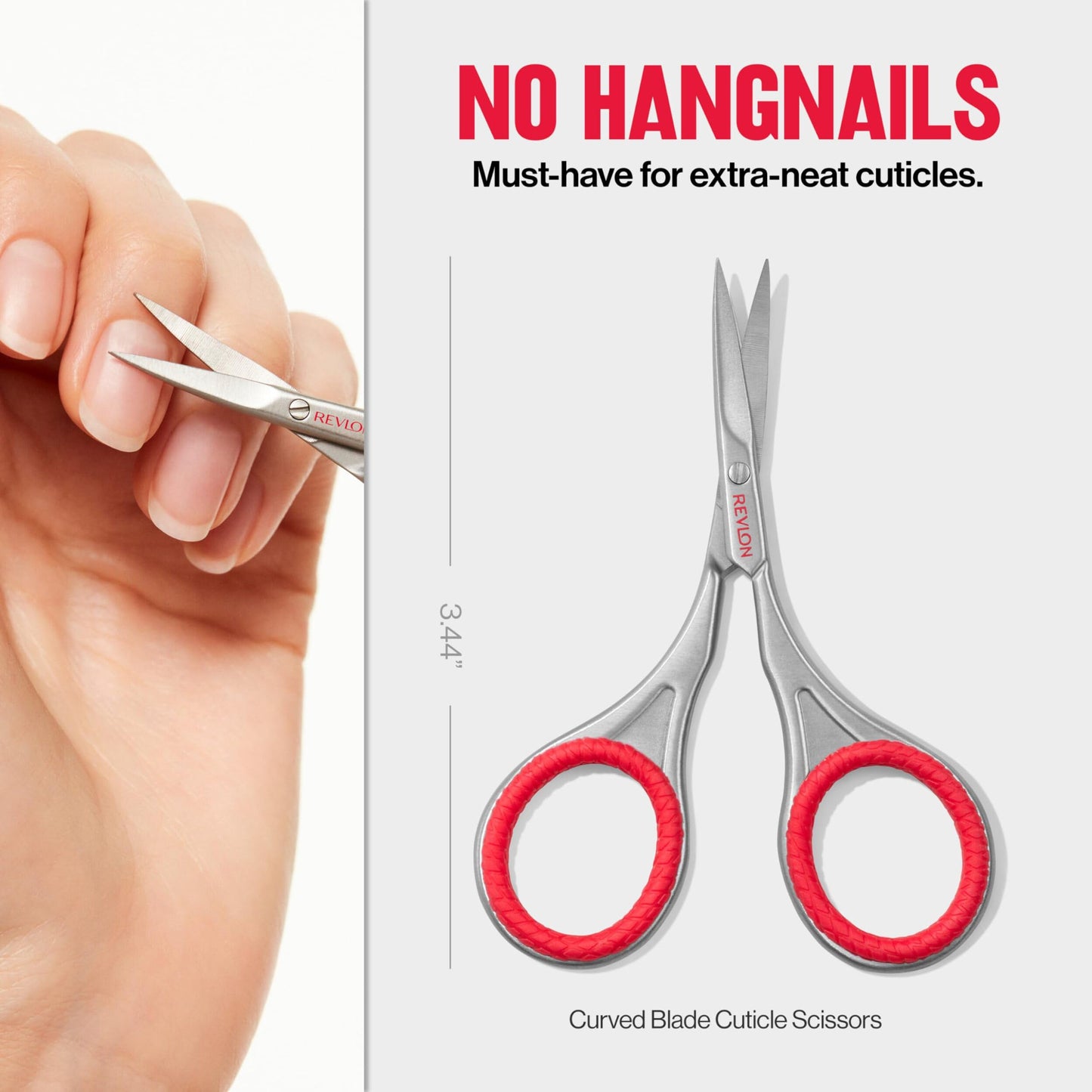 Revlon Nail Scissors, Curved Blade, Made with Stainless Steel Beauty & Personal Care REVLON