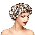 Shower Cap for Women, Oversized Waterproof Women Shower Caps, Extra Large Shower Cap Designed for all Hair Lengths with PEVA Lining & Adjustable Beauty & Personal Care Fishent