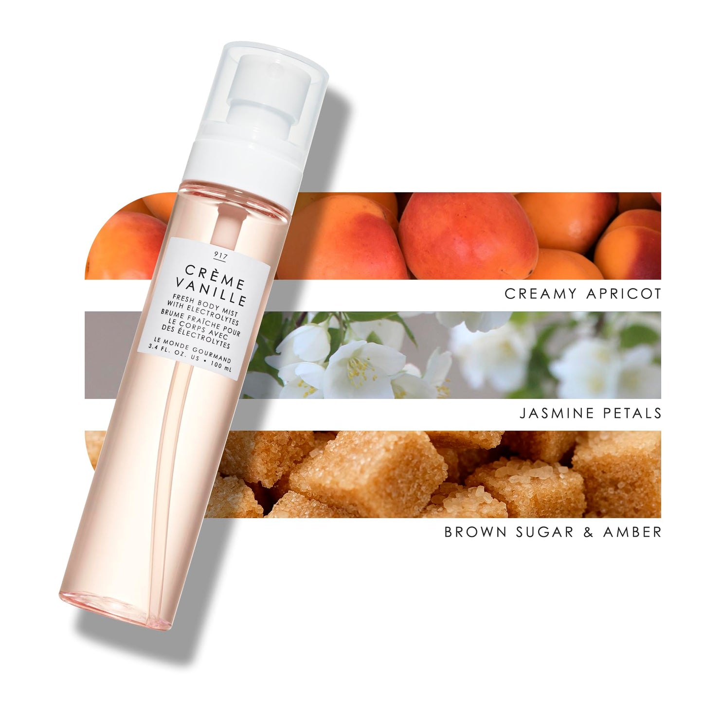 Le Monde Gourmand Crème Vanille Fresh Mist for Women, Hydrating Body Spray with Electrolytes, Vanilla Brown Sugar Amber Scent, Vegan & Cruelty Free Beauty & Personal Care Le Monde Gourmand