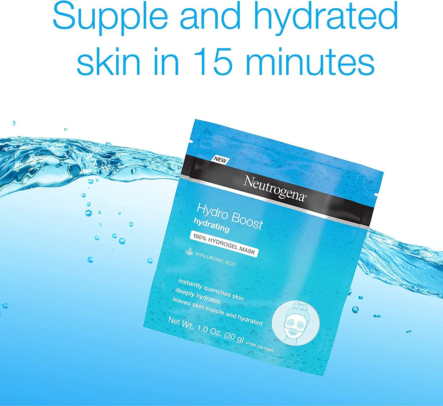 Neutrogena Hydro Boost and Hydrating Hydrogel Mask 1 Ounce (4 Pack) Beauty & Personal Care Neutrogena