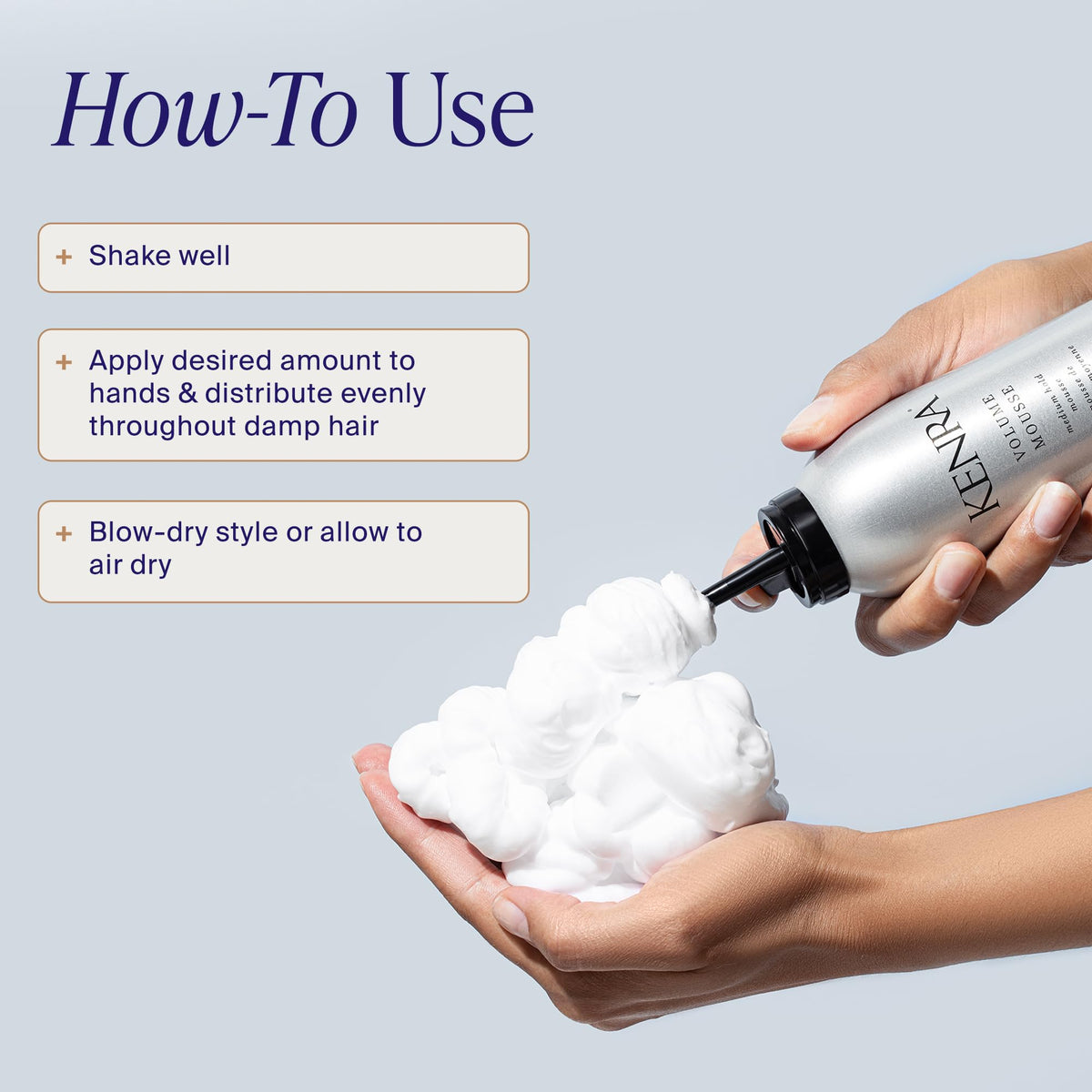 Kenra Volume Mousse 12 | Medium Hold Mousse | Non-Drying, Non-Flaking Lightweight Formulation |Styling Control Without Stiffness Or Stickiness | Tames